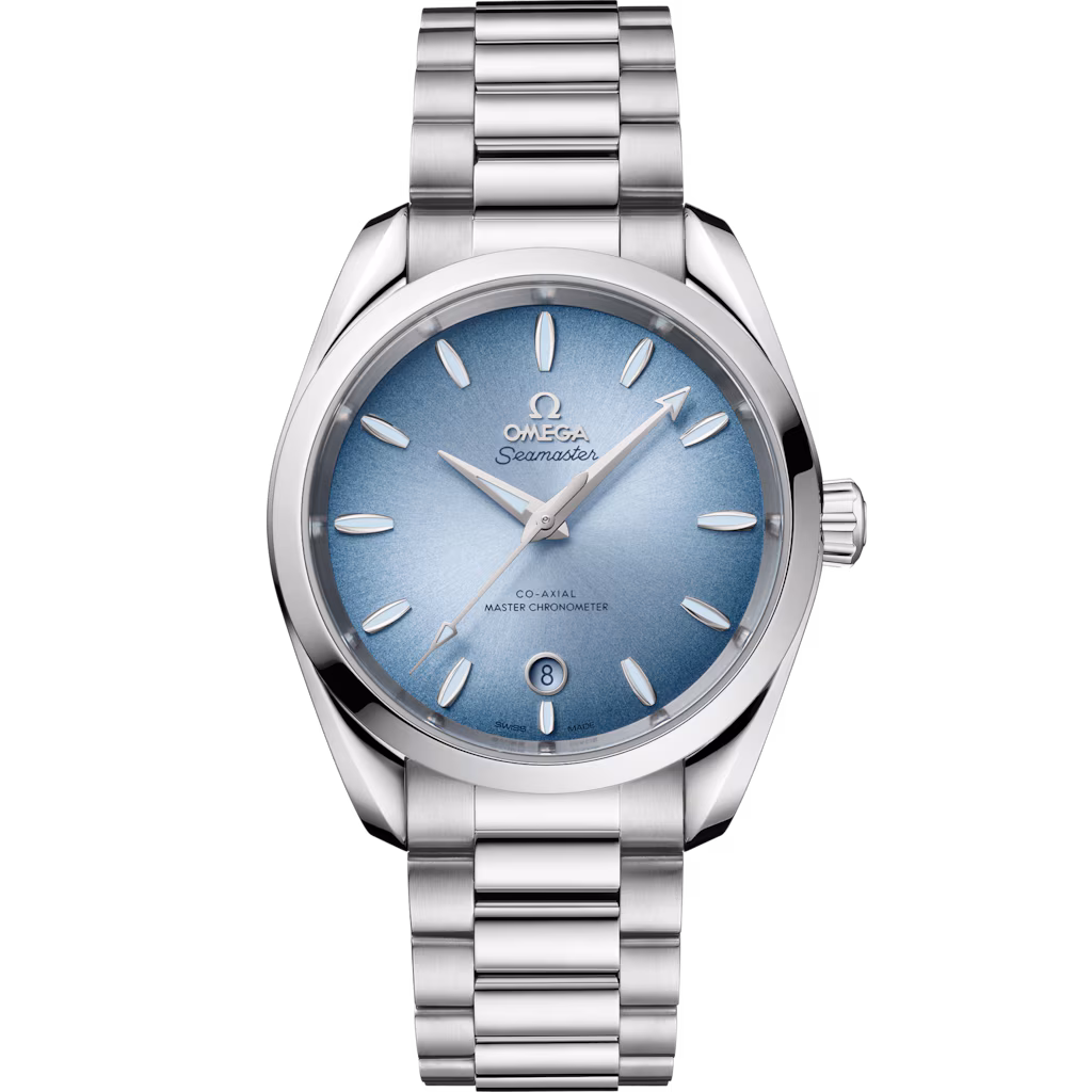 Omega Summer Blue Seamaster Aqua Terra 150M 38 mm, steel on steel 220.10.38.20.03.004