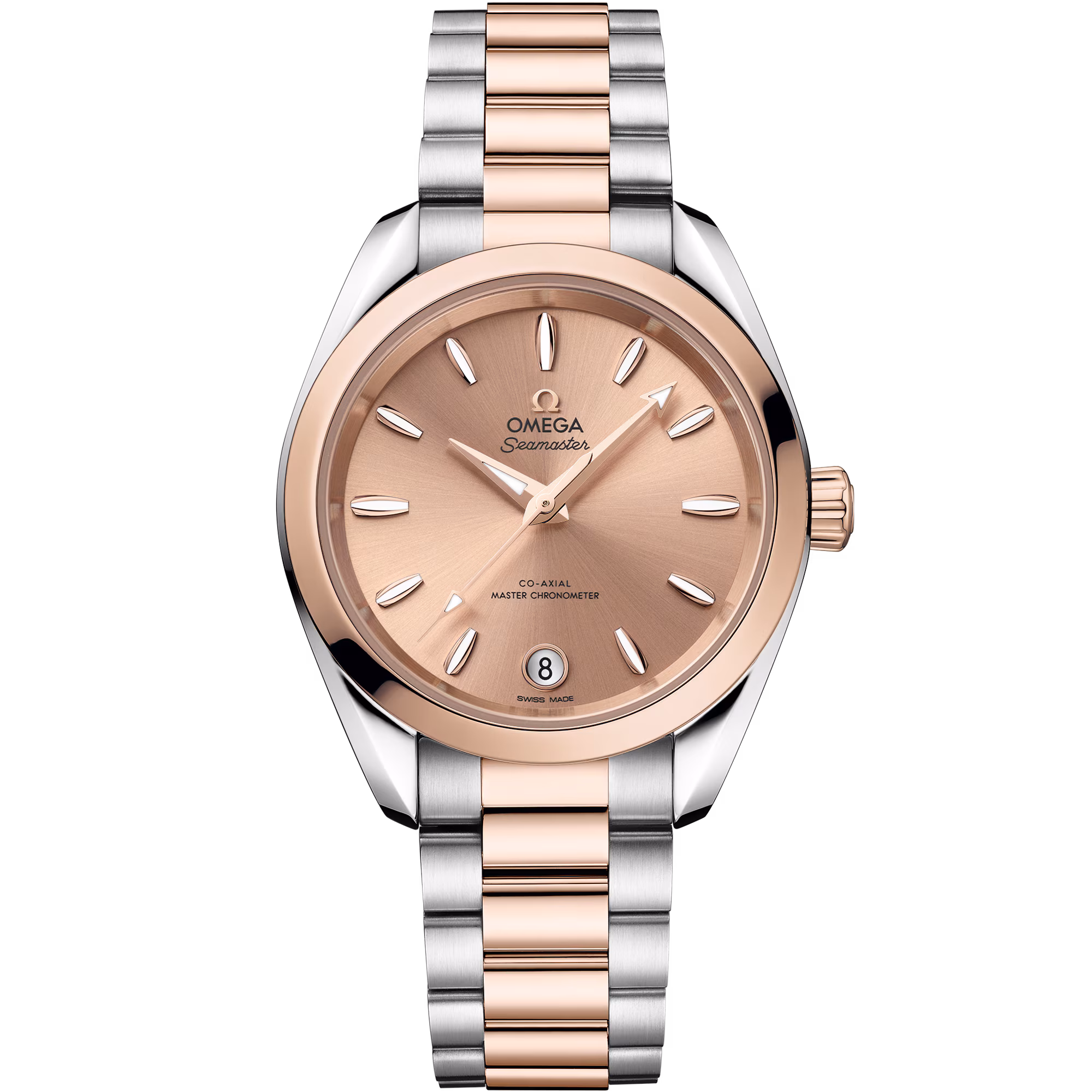 Omega Seamaster Aqua Terra Shades 34 mm, steel ‑ Sedna™ gold on steel ‑ Sedna™ gold 220.20.34.20.10.001