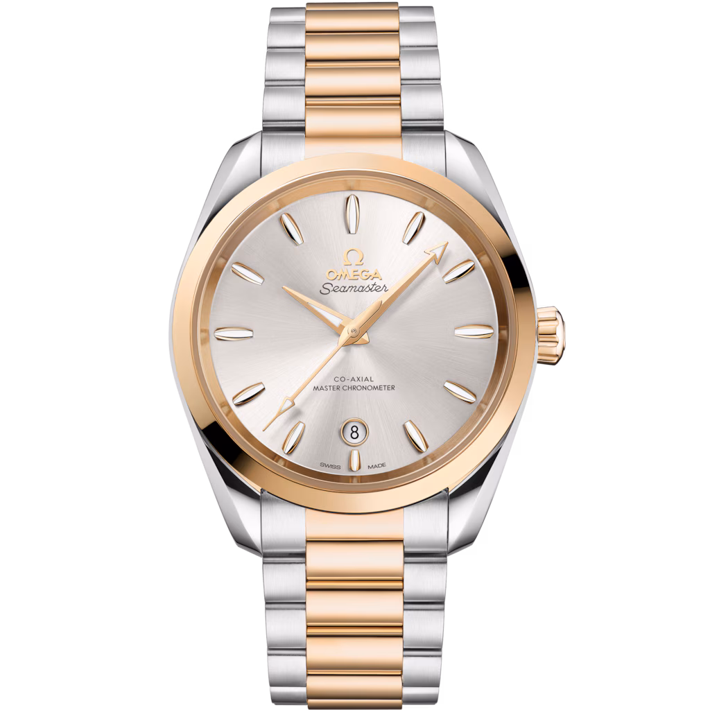 Omega Seamaster Aqua Terra Shades 38 mm, steel ‑ Moonshine™ gold on steel ‑ Moonshine™ gold 220.20.38.20.02.002