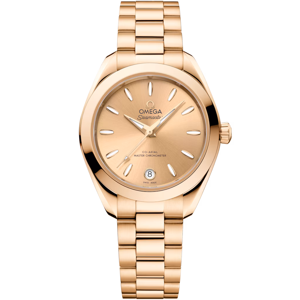 Omega Seamaster Aqua Terra 150M 30 mm, Moonshine gold on Moonshine gold, Aqua Terra 150M 220.50.30.20.08.001