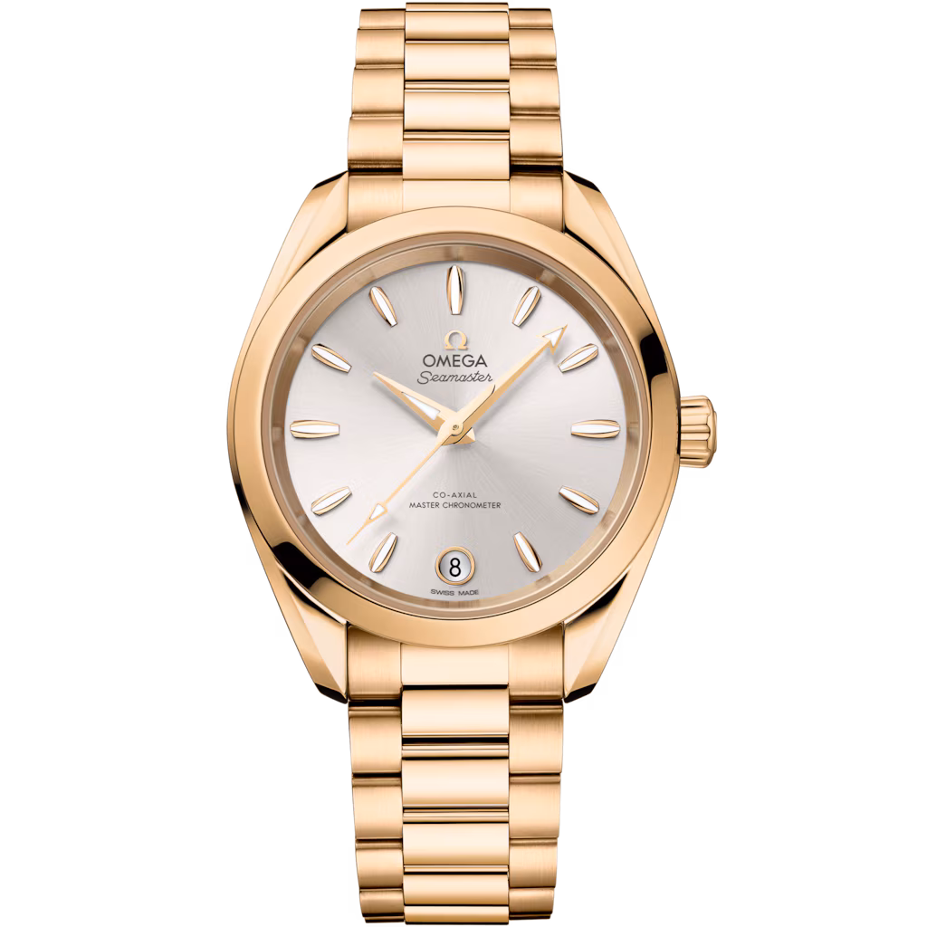 Omega Seamaster Aqua Terra Shades 34 mm, Moonshine™ gold on Moonshine™ gold, Aqua Terra Shades 220.50.34.20.02.001