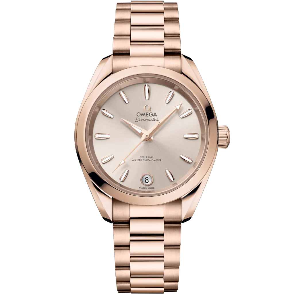 Omega Seamaster Aqua Terra Shades 34 mm, Sedna™ gold on Sedna™ gold, Aqua Terra Shades 220.50.34.20.09.001