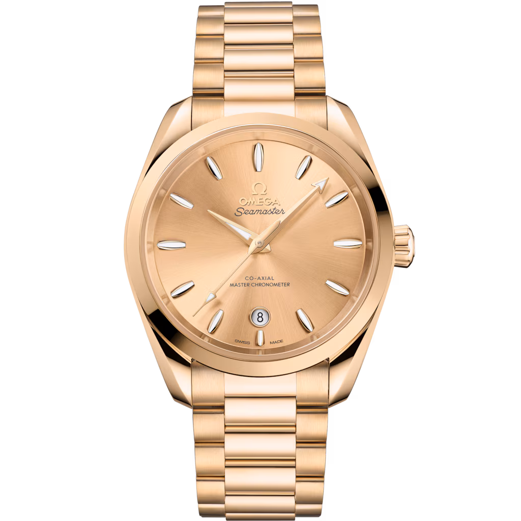 Omega Seamaster Aqua Terra Shades 38 mm, Moonshine™ gold on Moonshine™ gold 220.50.38.20.08.001
