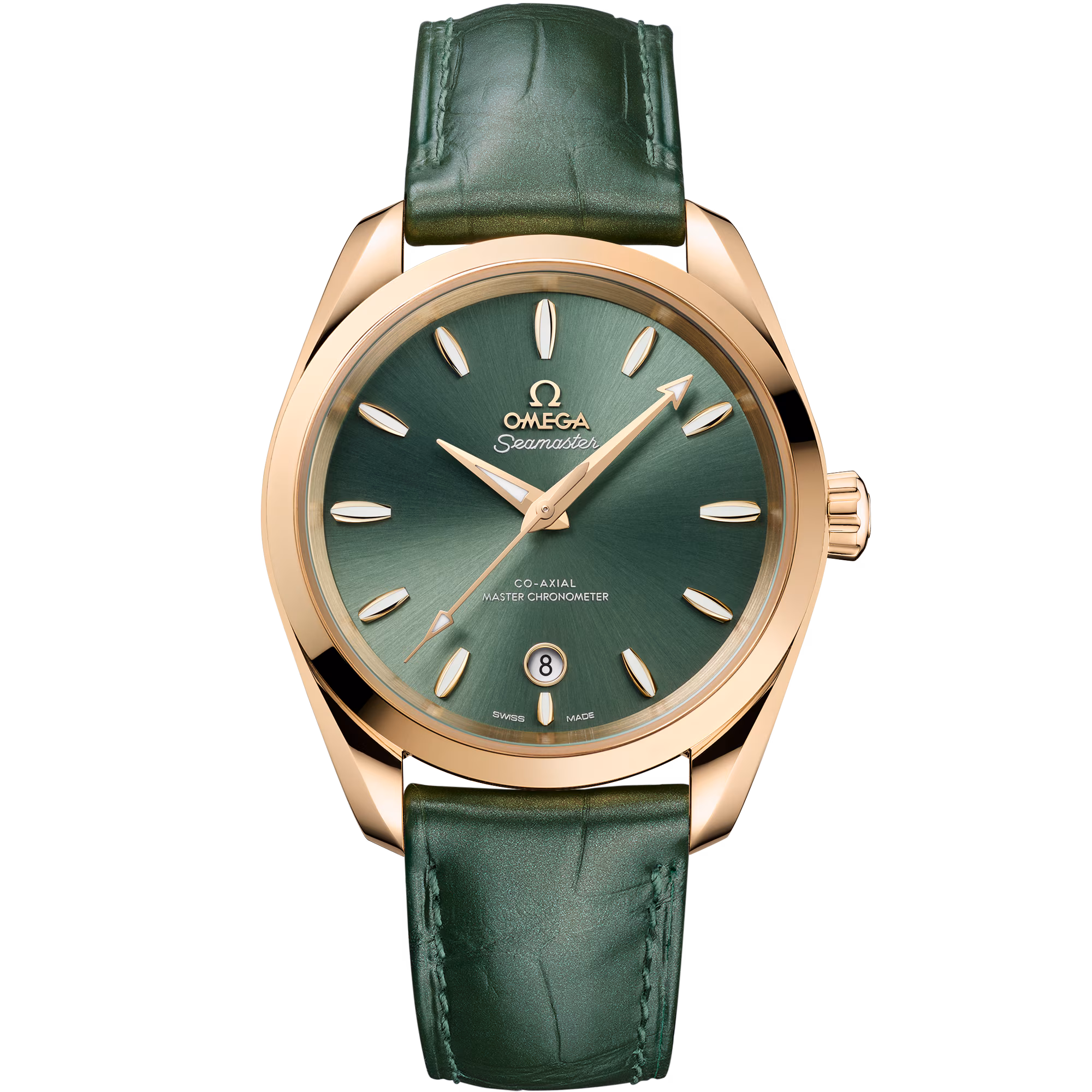Omega Seamaster Aqua Terra Shades 38 mm, Moonshine™ gold on leather 220.53.38.20.10.001