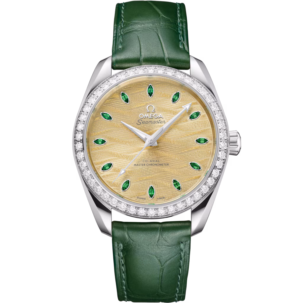 Omega Seamaster Aqua Terra 150M 38 mm, Canopus Gold™ on alligator 220.58.38.20.99.008