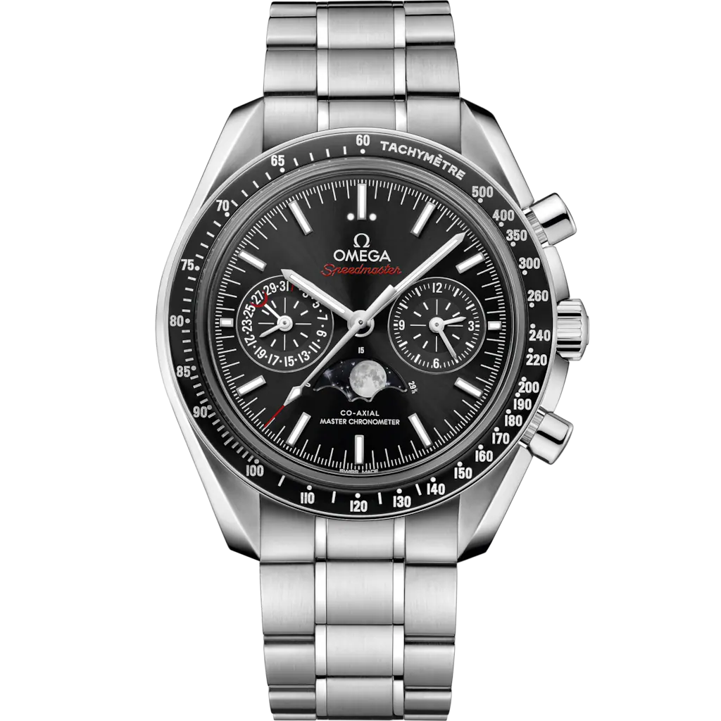 Omega Speedmaster Moonphase 44.25 mm, steel on steel 304.30.44.52.01.001