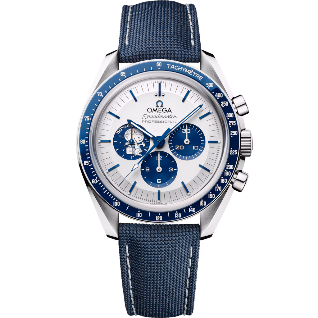 Omega Speedmaster "Silver Snoopy Award" 42 mm, steel on coated nylon fabric strap 310.32.42.50.02.001