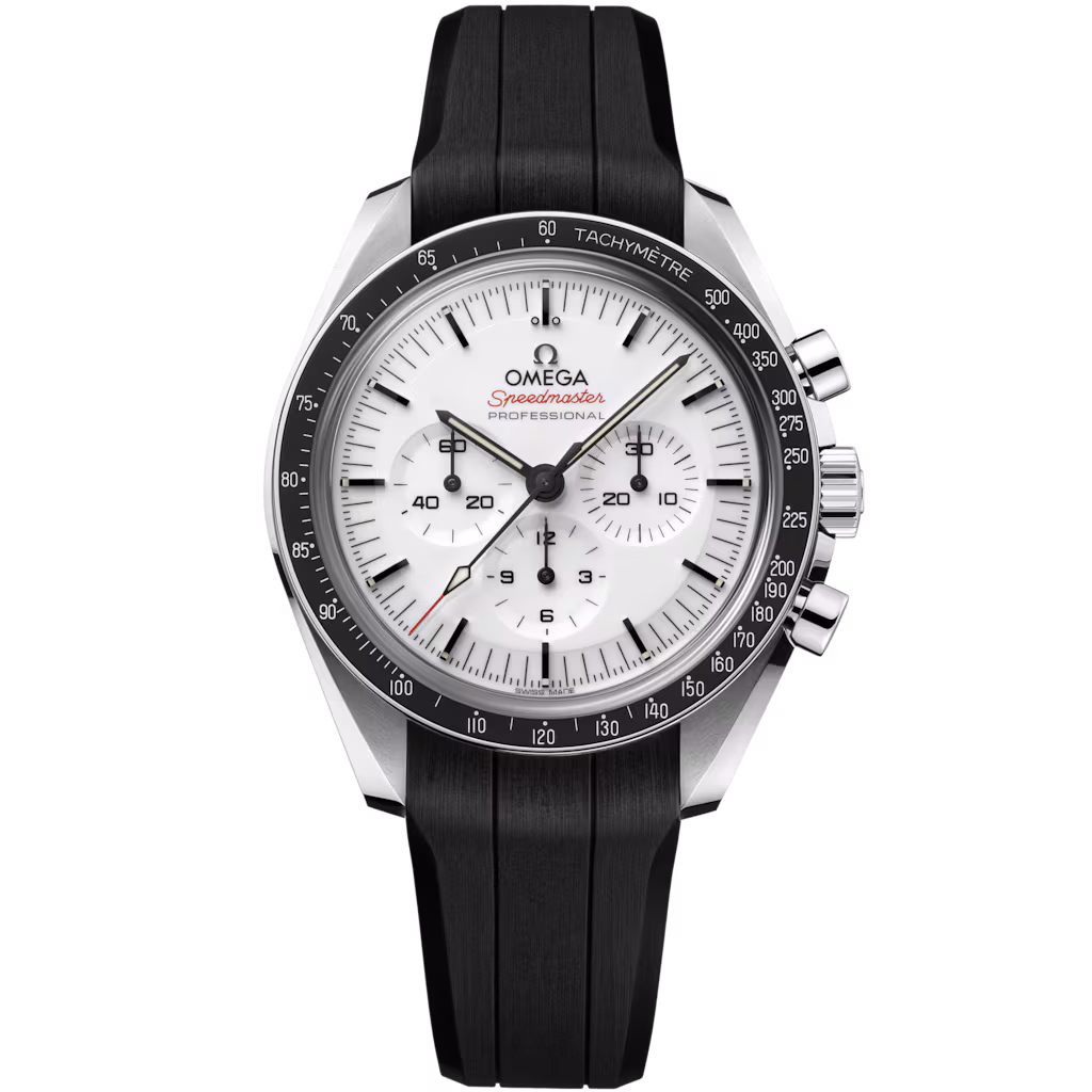 Omega Speedmaster Moonwatch Professional 42 mm, steel on rubber strap 310.32.42.50.04.001