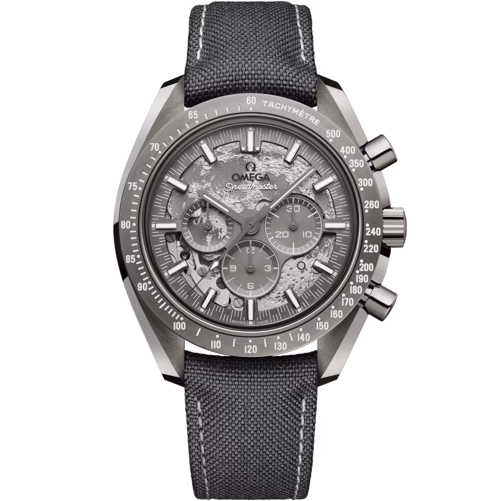 Omega Speedmaster Dark Side of the Moon 44.25 mm, grey ceramic on coated nylon fabric strap 310.92.44.50.06.001