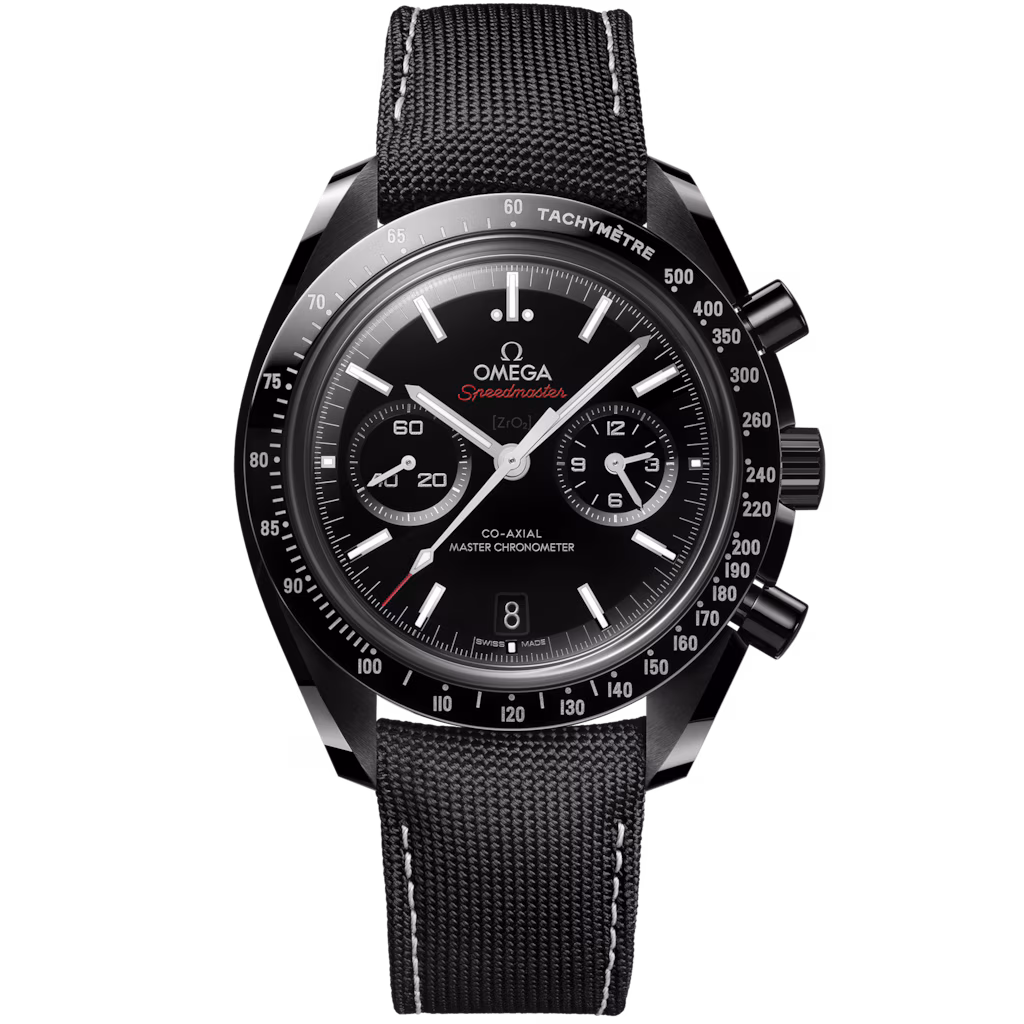 Omega Speedmaster Dark Side of the Moon 44.25 mm, black ceramic on coated nylon fabric strap, Dark Side of the Moon 310.92.44.51.01.002