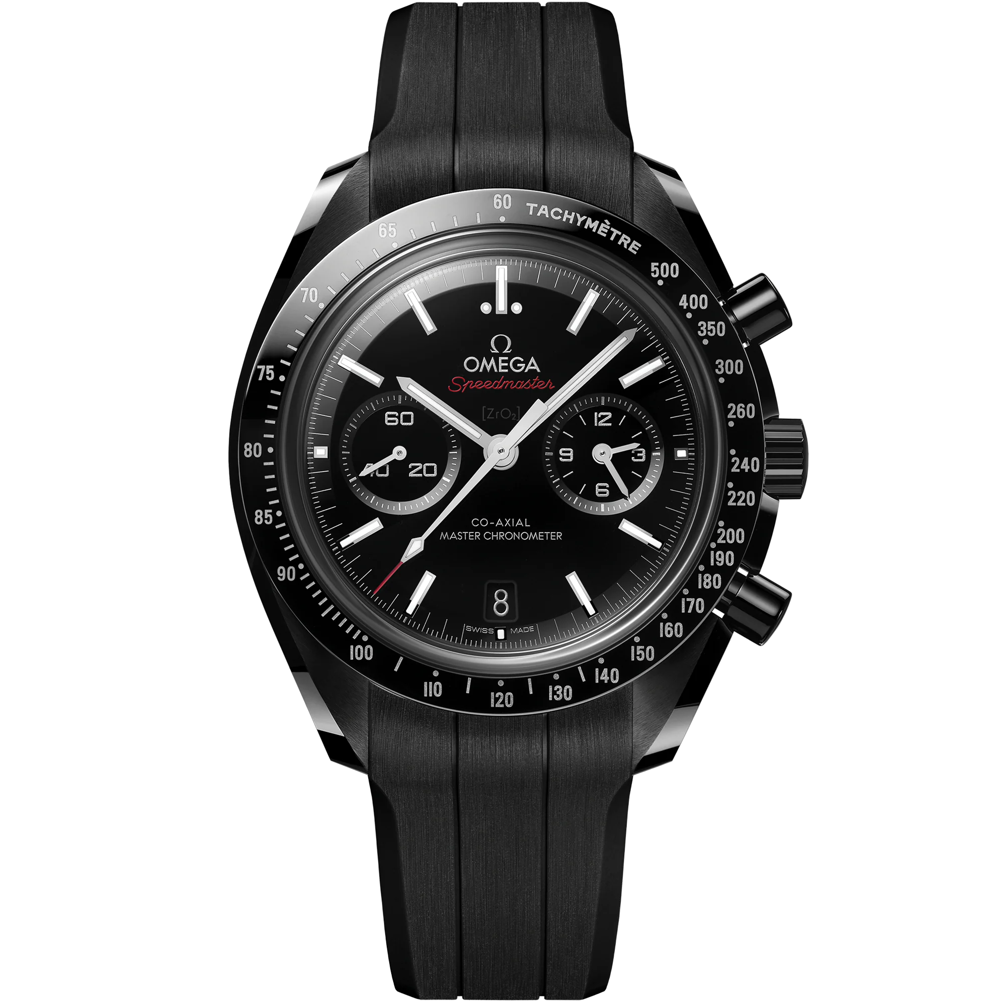 Omega Speedmaster Dark Side of the Moon 44.25 mm, black ceramic on rubber strap, Dark Side of the Moon 310.92.44.51.01.004