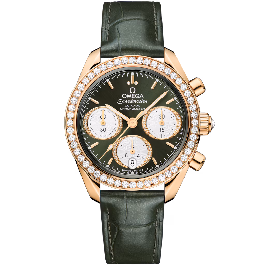Omega Speedmaster 38 38 mm, Moonshine™ gold on alligator 324.58.38.50.60.001