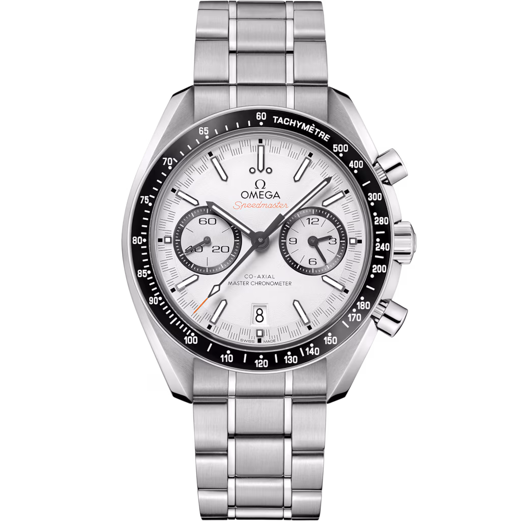 Omega Speedmaster Racing 44.25 mm, steel on steel, White dial 329.30.44.51.04.001