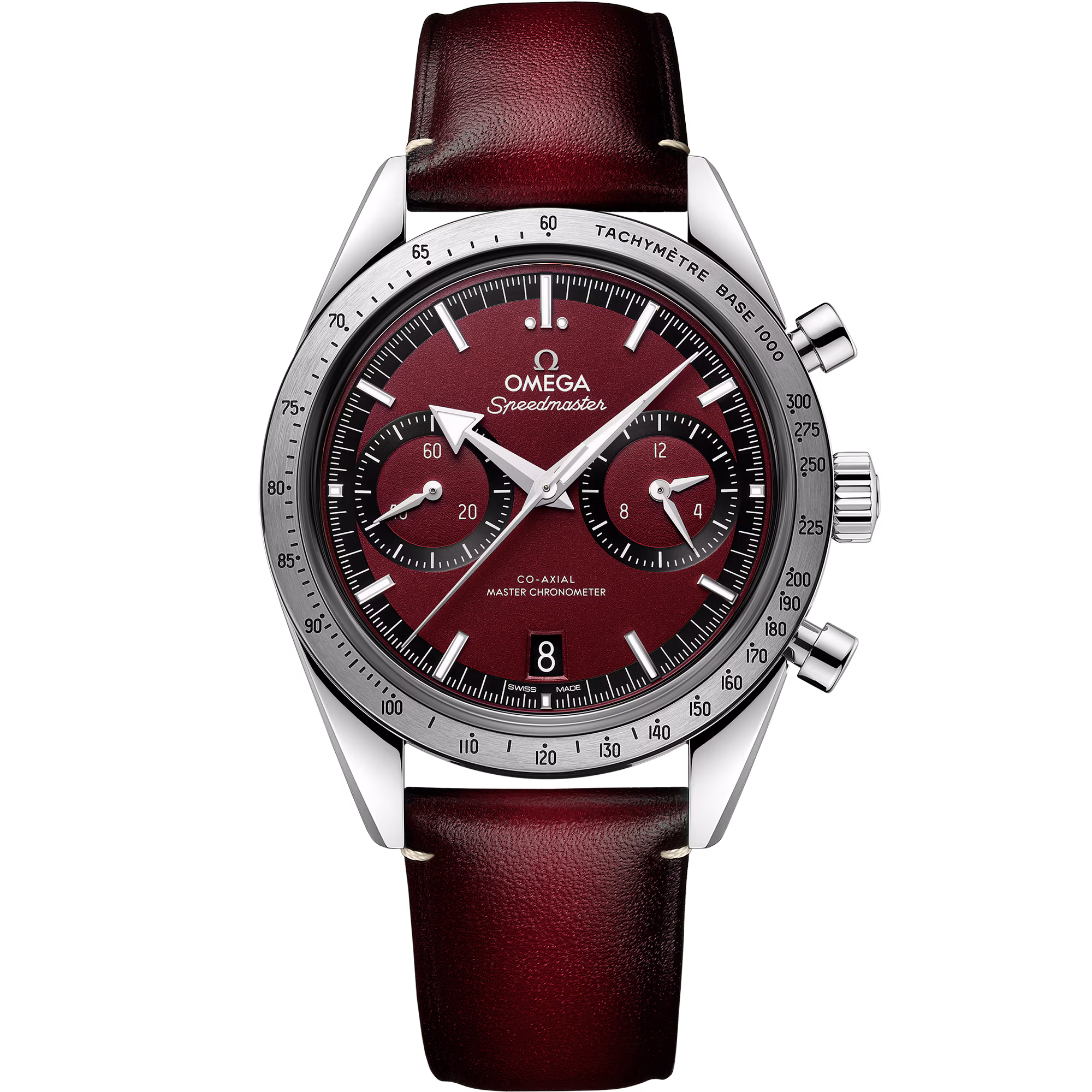 Omega Speedmaster '57 40.5 mm, steel on leather strap, Speedmaster '57 332.12.41.51.11.001