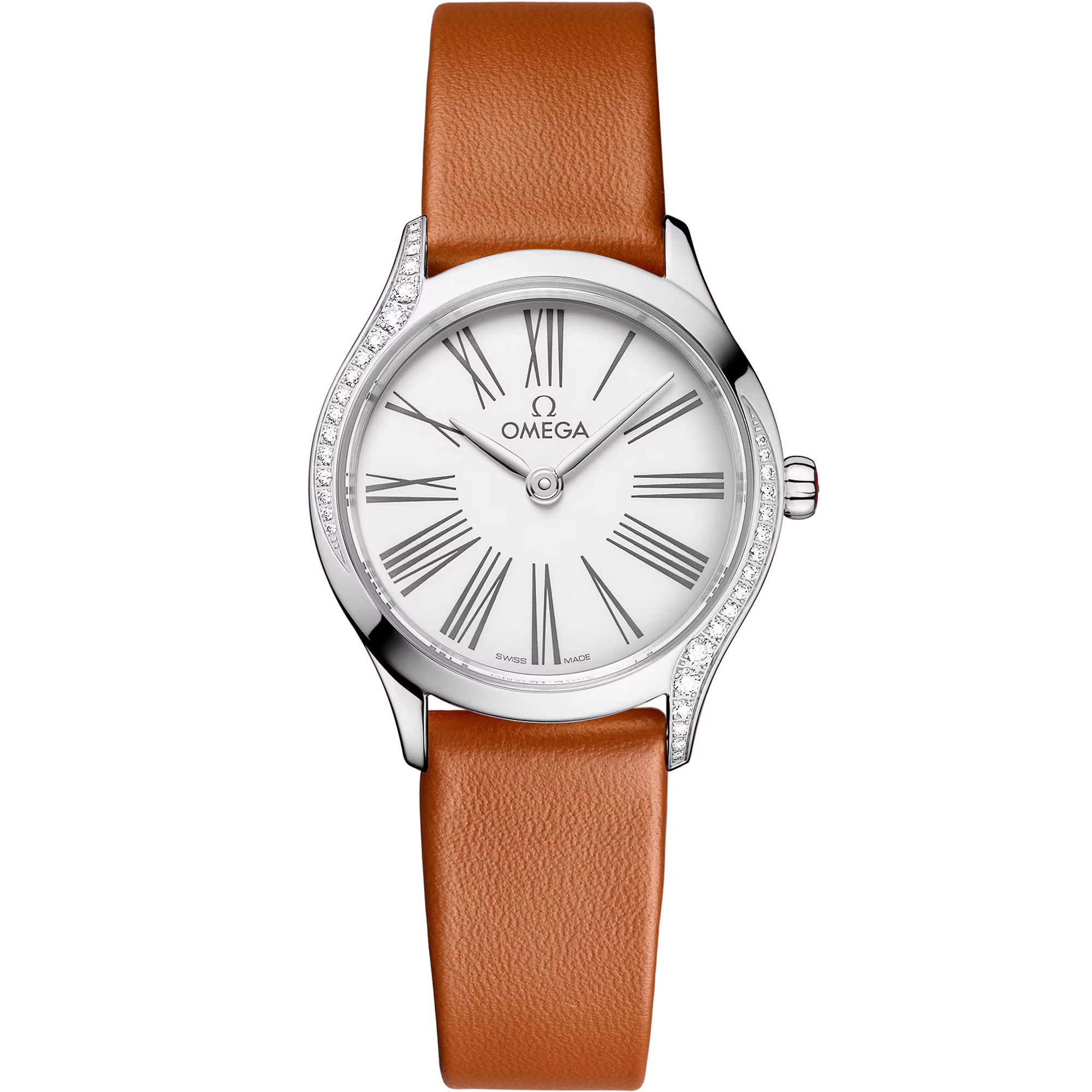 Omega De Ville Mini Trésor 26 mm, steel on leather strap, Trésor 428.17.26.60.04.004