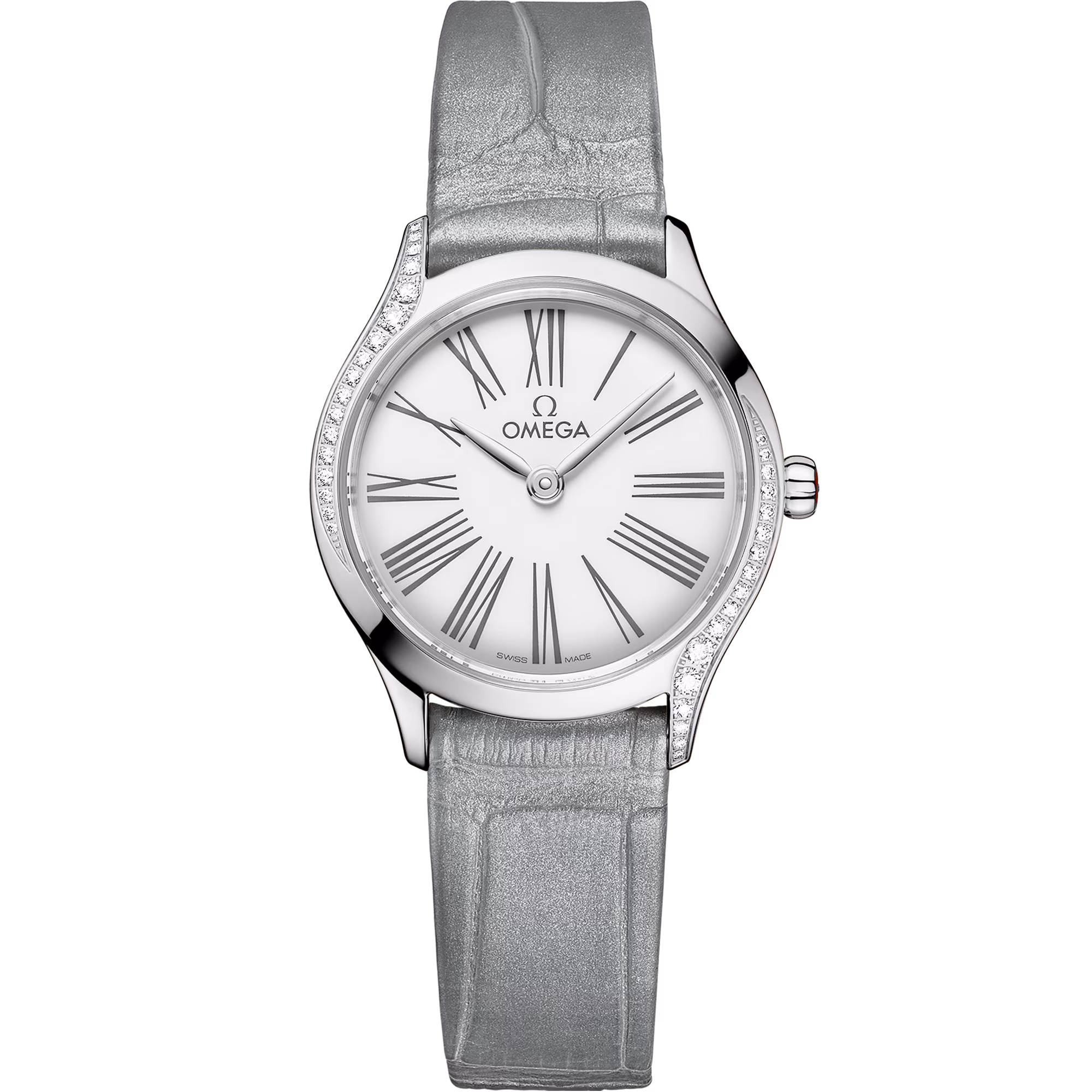 Omega De Ville Mini Trésor 26 mm, steel on alligator, Trésor 428.18.26.60.04.001