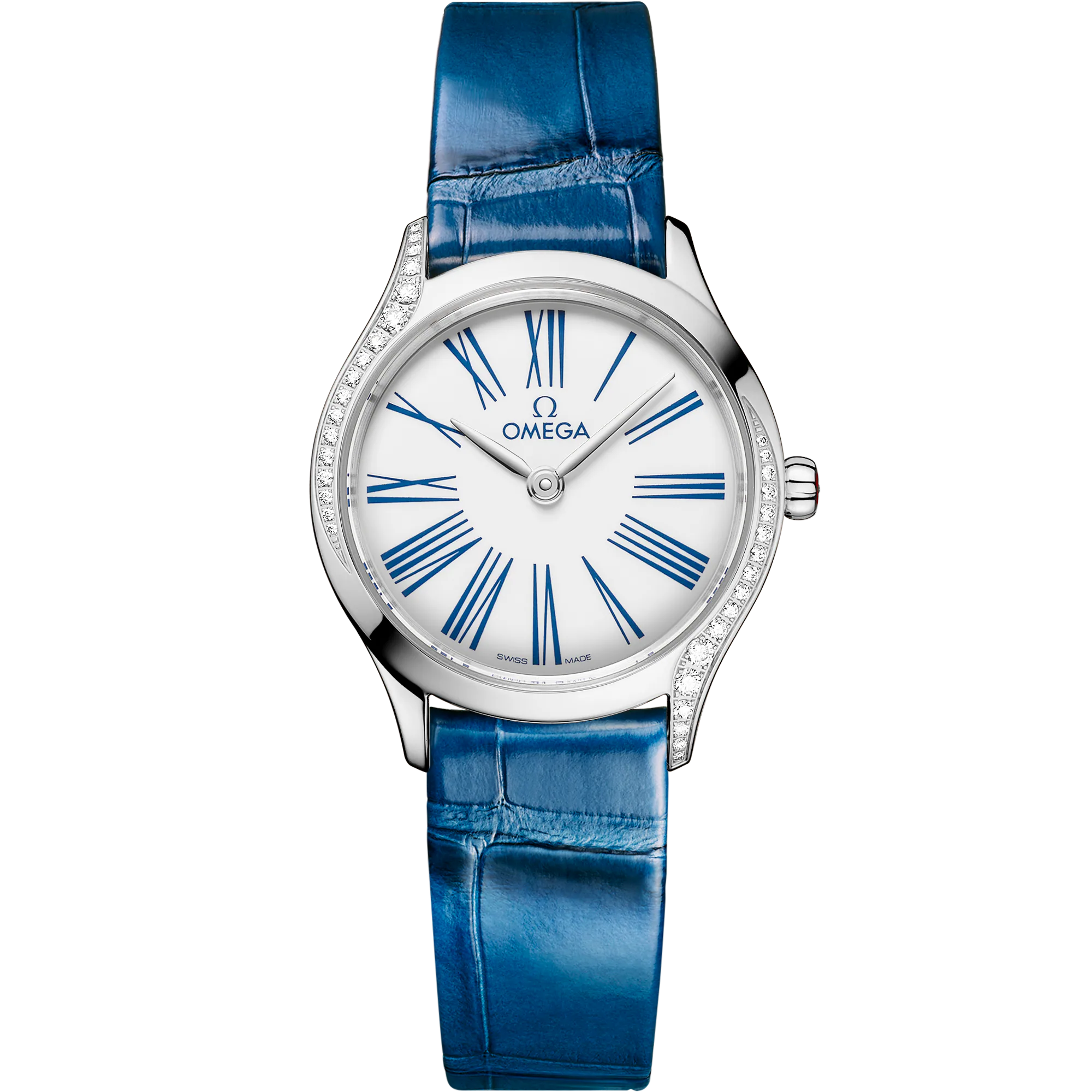 Omega De Ville Mini Trésor 26 mm, steel on alligator, Trésor 428.18.26.60.04.002