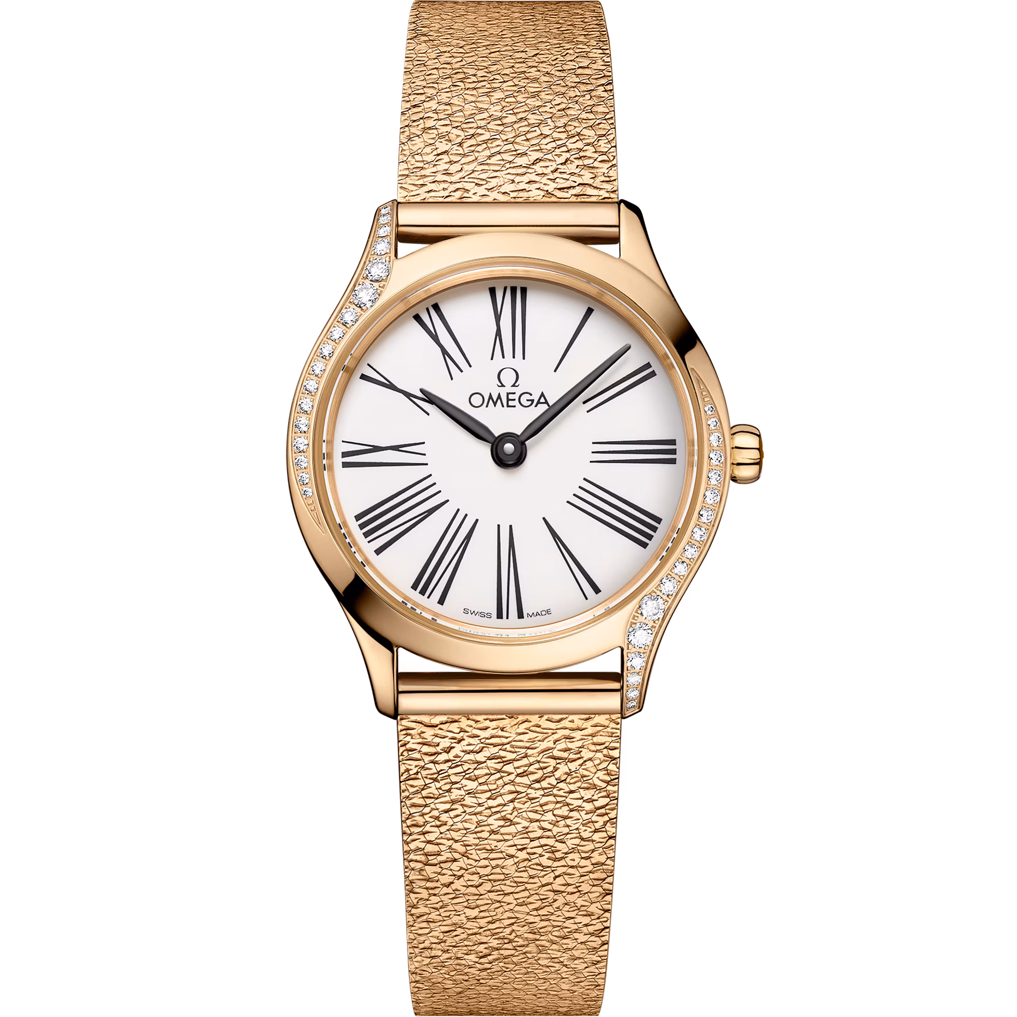 Omega De Ville Mini Trésor 26 mm, Moonshine™ gold on Moonshine™ gold, Trésor 428.55.26.60.04.001