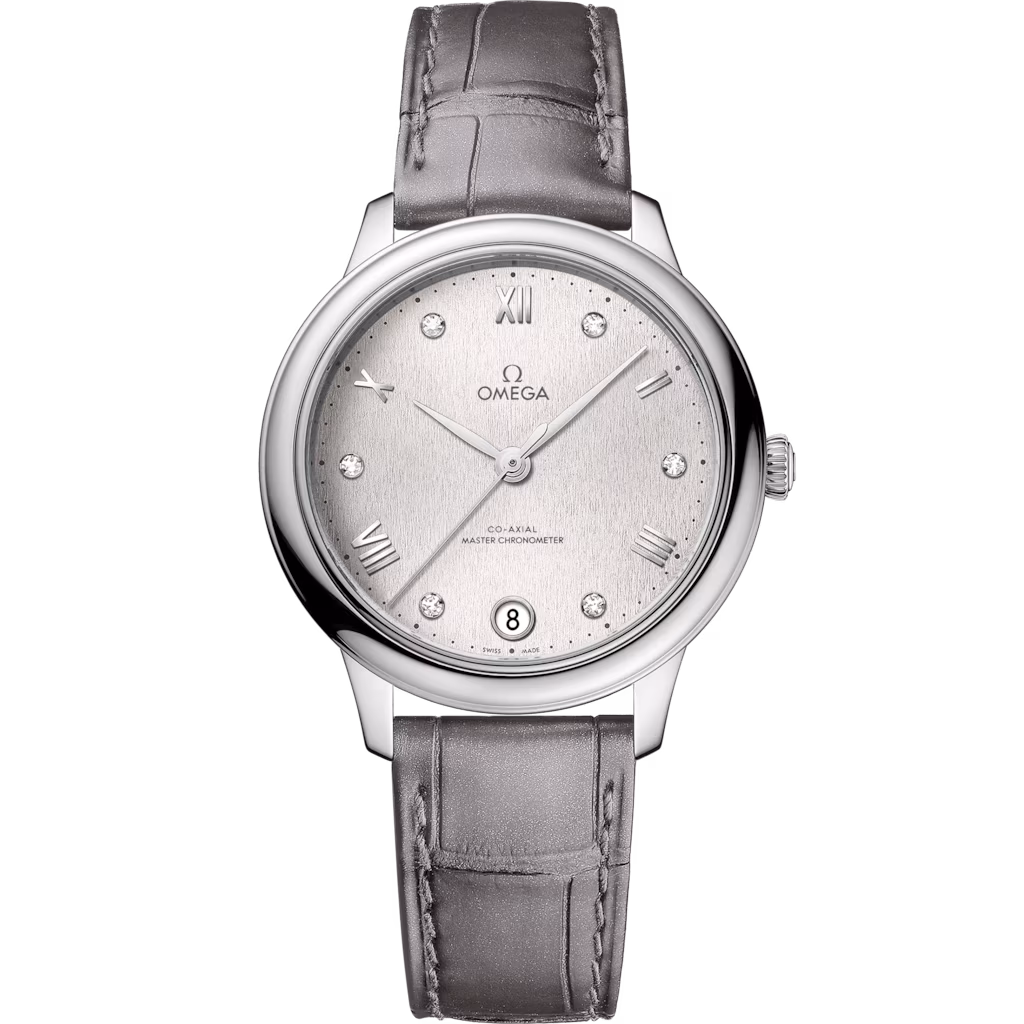 Omega De Ville Prestige 34 mm, steel on leather strap, De Ville Prestige 434.13.34.20.52.001