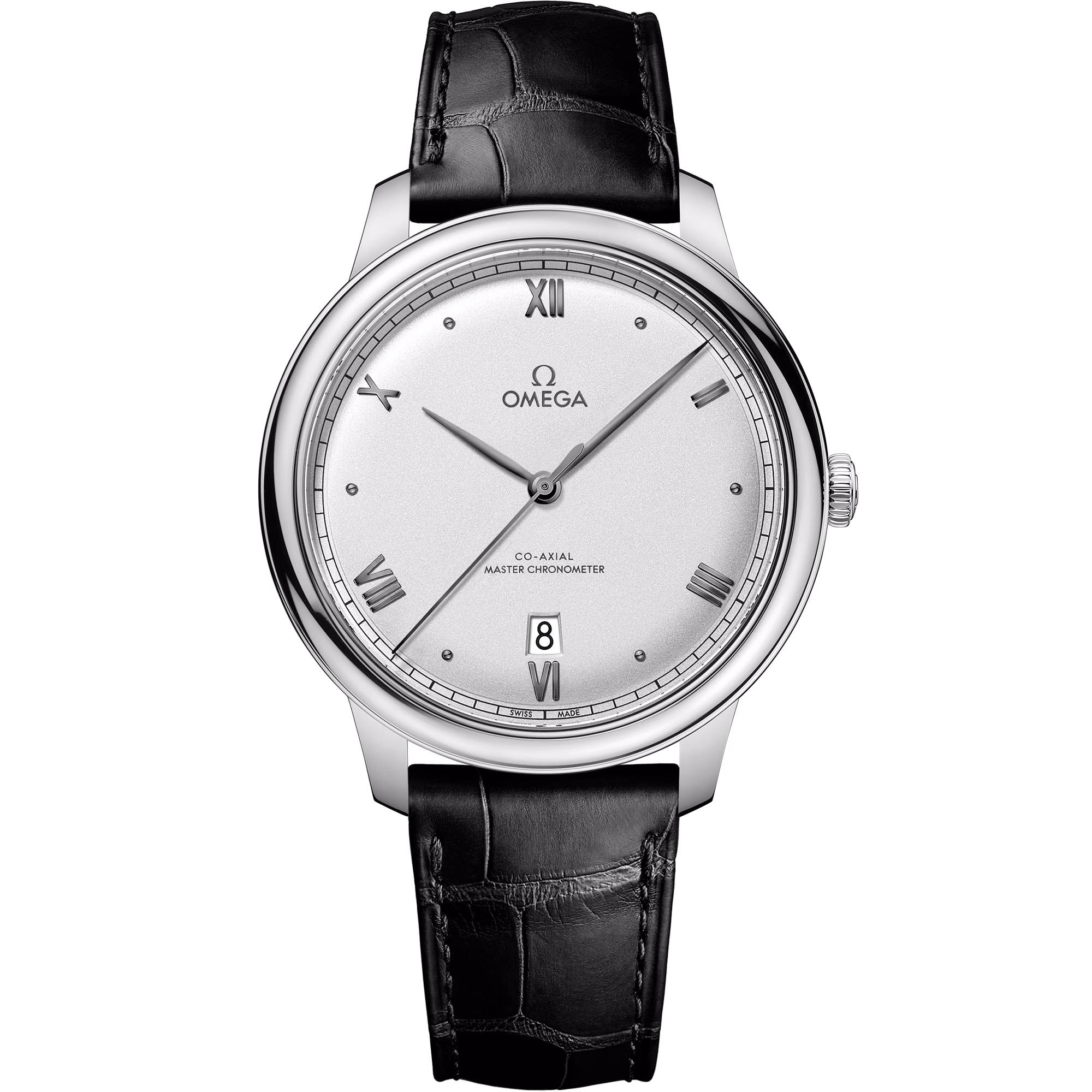 Omega De Ville Prestige 40 mm, steel on leather strap, De Ville Prestige 434.13.40.20.02.001
