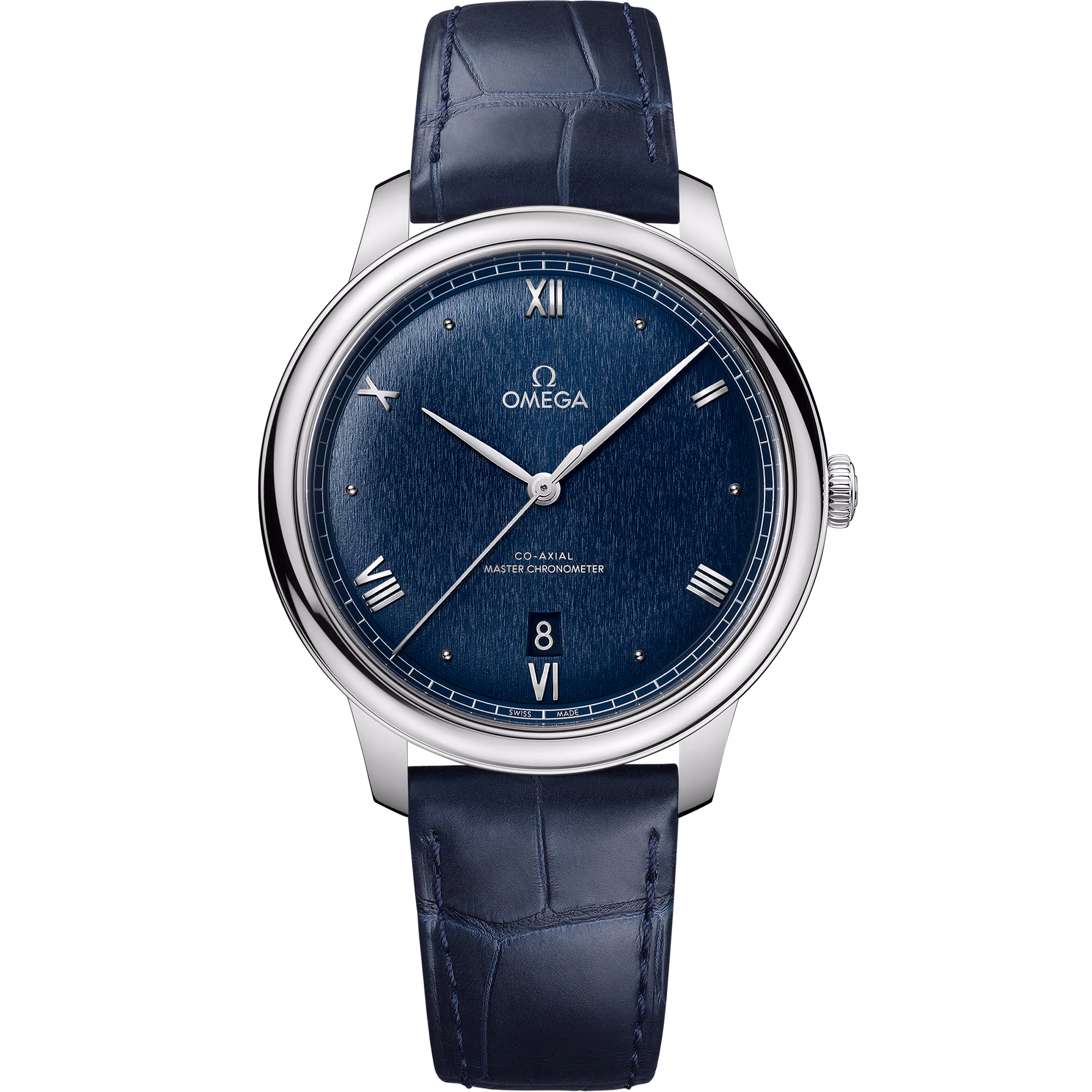 Omega De Ville Prestige 40 mm, steel on leather strap, De Ville Prestige 434.13.40.20.03.001