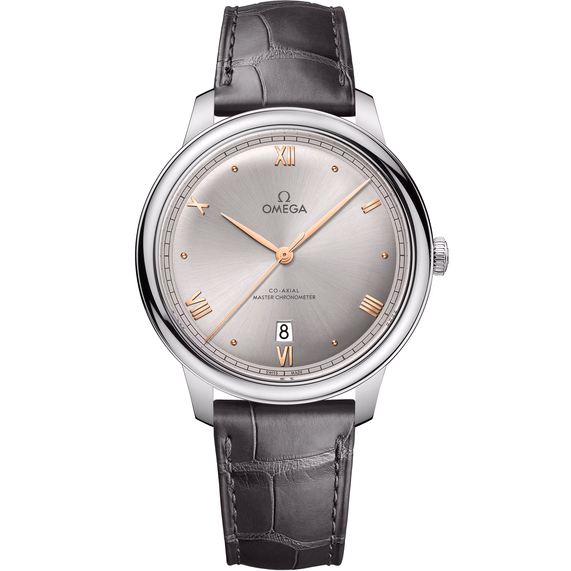 Omega De Ville Prestige 40 mm, steel on leather strap, De Ville Prestige 434.13.40.20.06.001