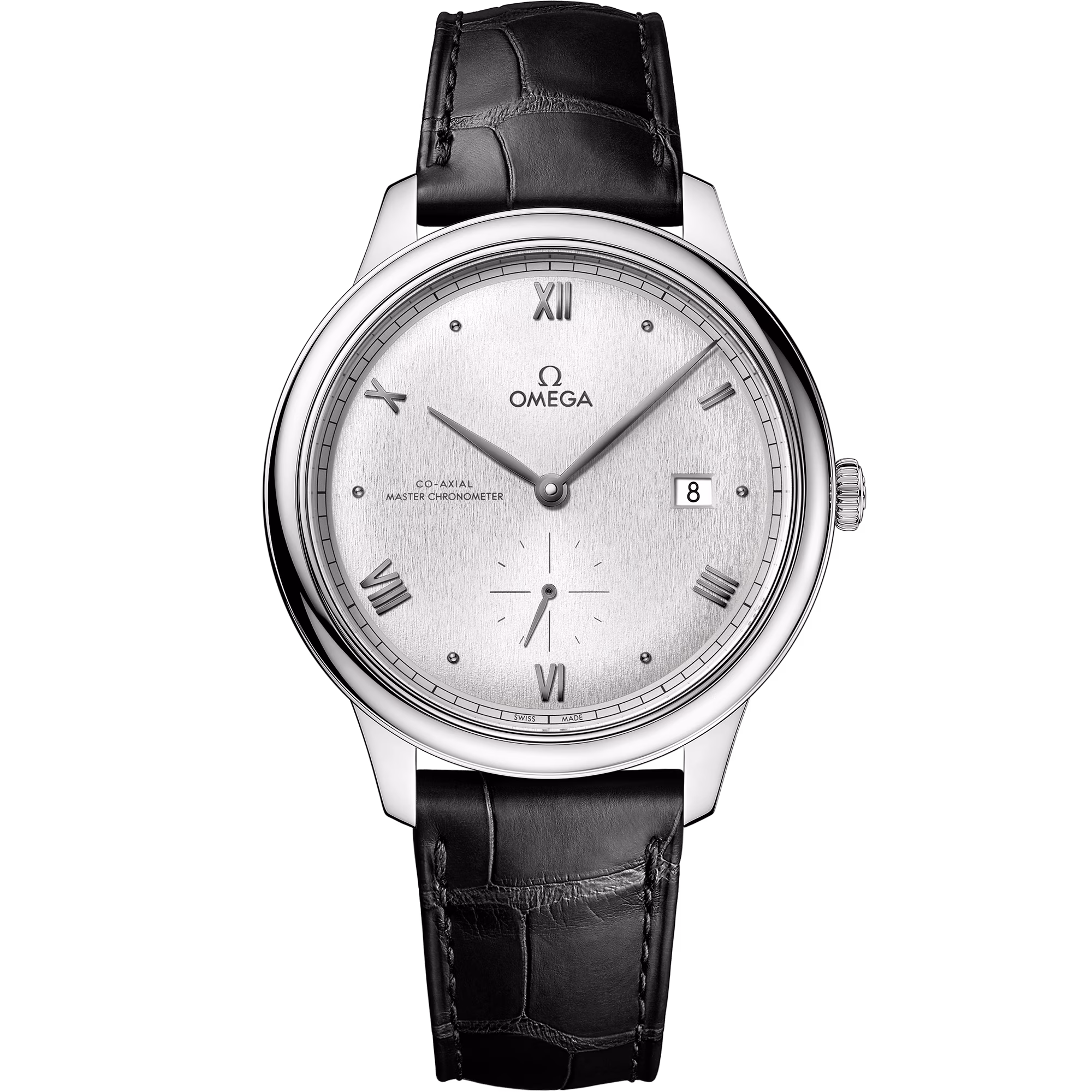 Omega De Ville Prestige 41 mm, steel on leather strap, De Ville Prestige 434.13.41.20.02.001