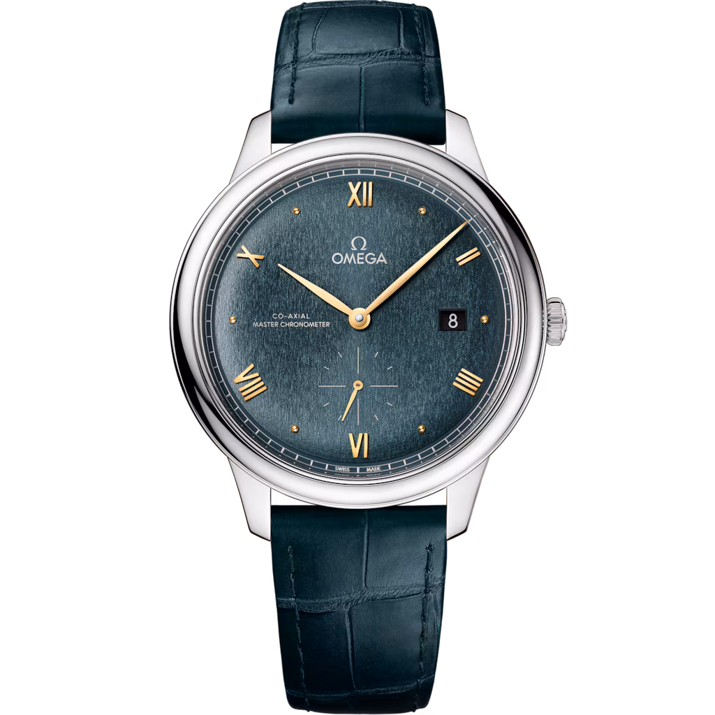Omega De Ville Prestige 41 mm, steel on leather strap, De Ville Prestige 434.13.41.20.10.001