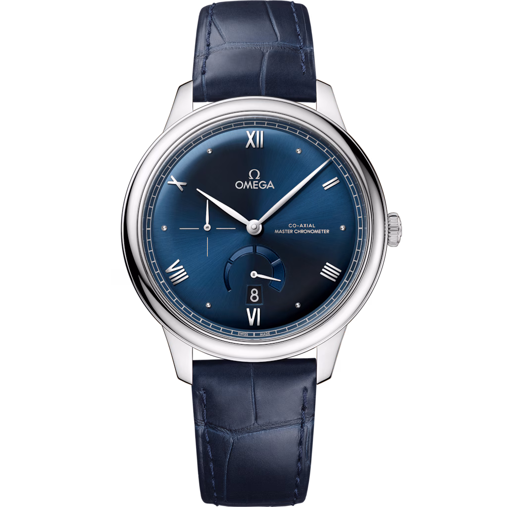 Omega De Ville Prestige 41 mm, steel on leather strap, De Ville Prestige 434.13.41.21.03.002