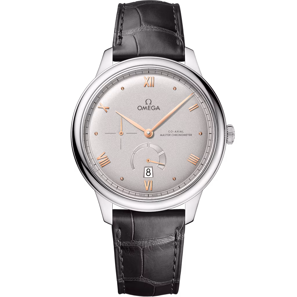 Omega De Ville Prestige 41 mm, steel on leather strap, De Ville Prestige 434.13.41.21.06.001