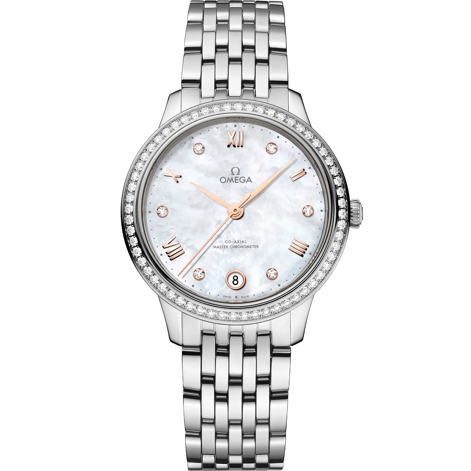 Omega De Ville Prestige 34 mm, steel on steel, De Ville Prestige 434.15.34.20.55.001