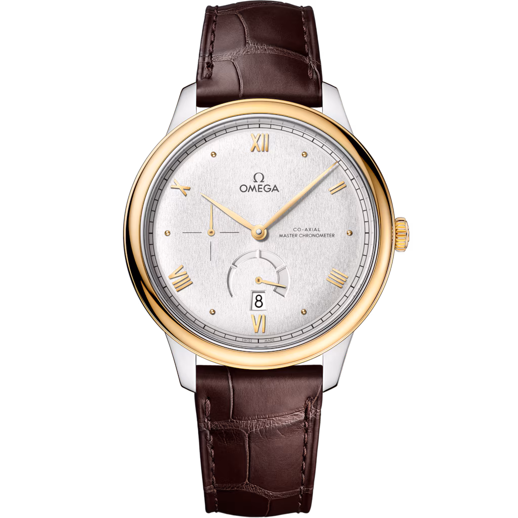 Omega De Ville Prestige 41 mm, steel - yellow gold on leather strap 434.23.41.21.02.001