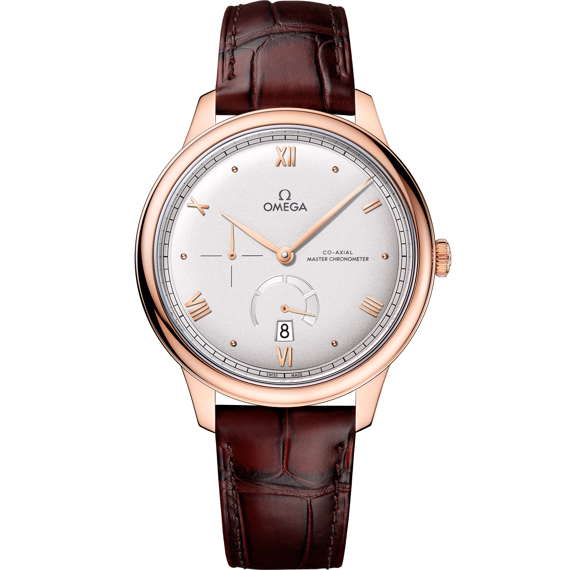 Omega De Ville Prestige 41 mm, Sedna™ gold on leather strap, De Ville Prestige 434.53.41.21.02.001