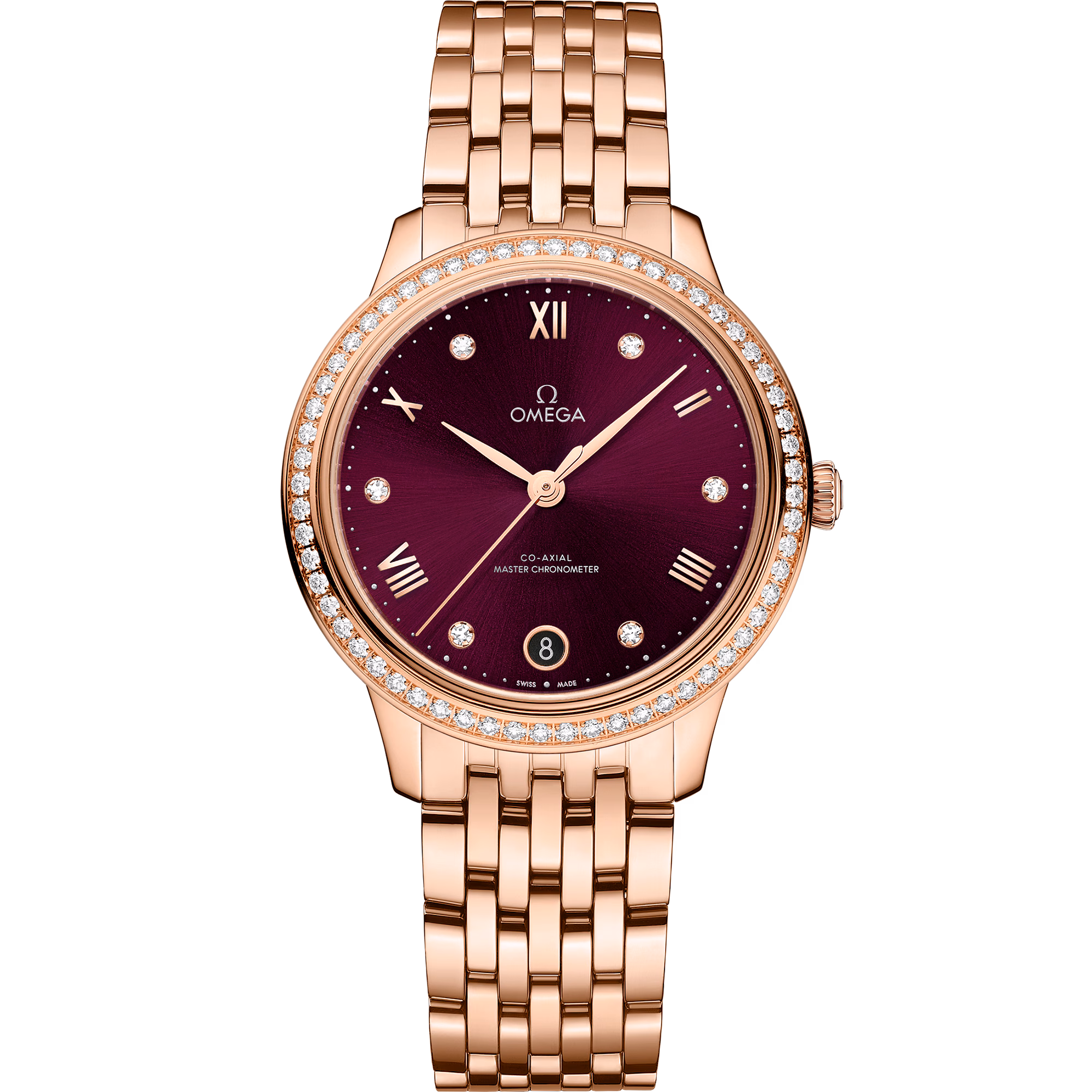 Omega De Ville Prestige 34 mm, Sedna™ gold on Sedna™ gold 434.55.34.20.61.001