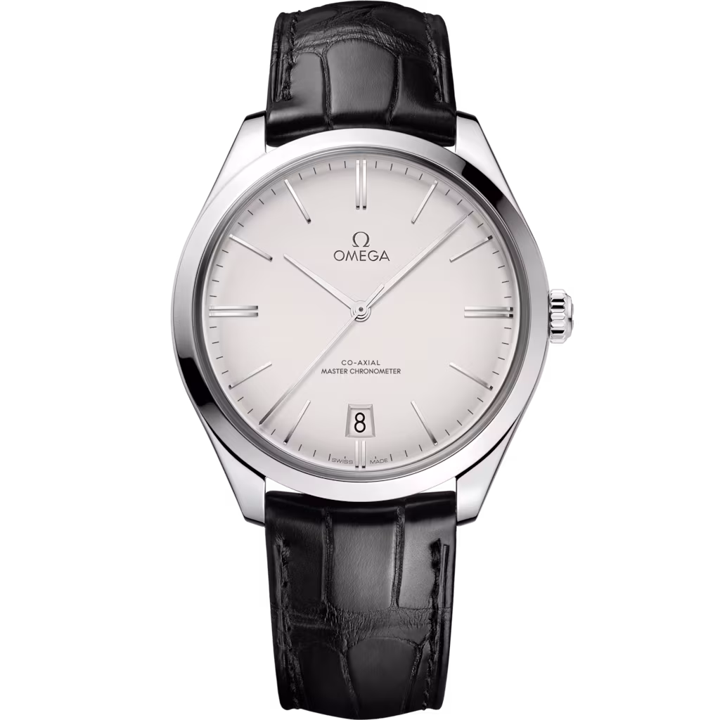 Omega De Ville Trésor 40 mm, steel on leather strap, Trésor 435.13.40.21.02.001