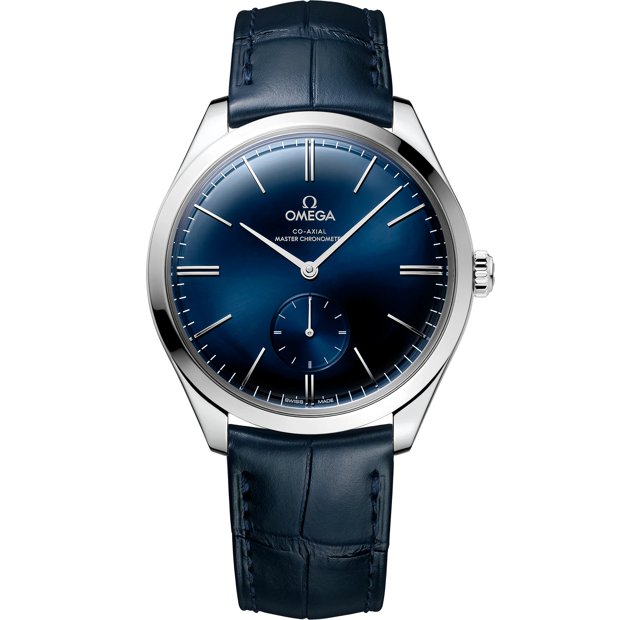 Omega De Ville Trésor 40 mm, steel on leather strap, Trésor 435.13.40.21.03.002