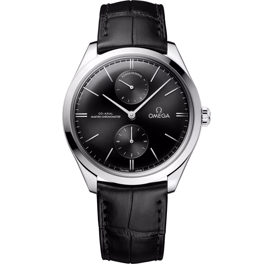 Omega De Ville Trésor 40 mm, steel on leather strap, Trésor 435.13.40.22.01.001