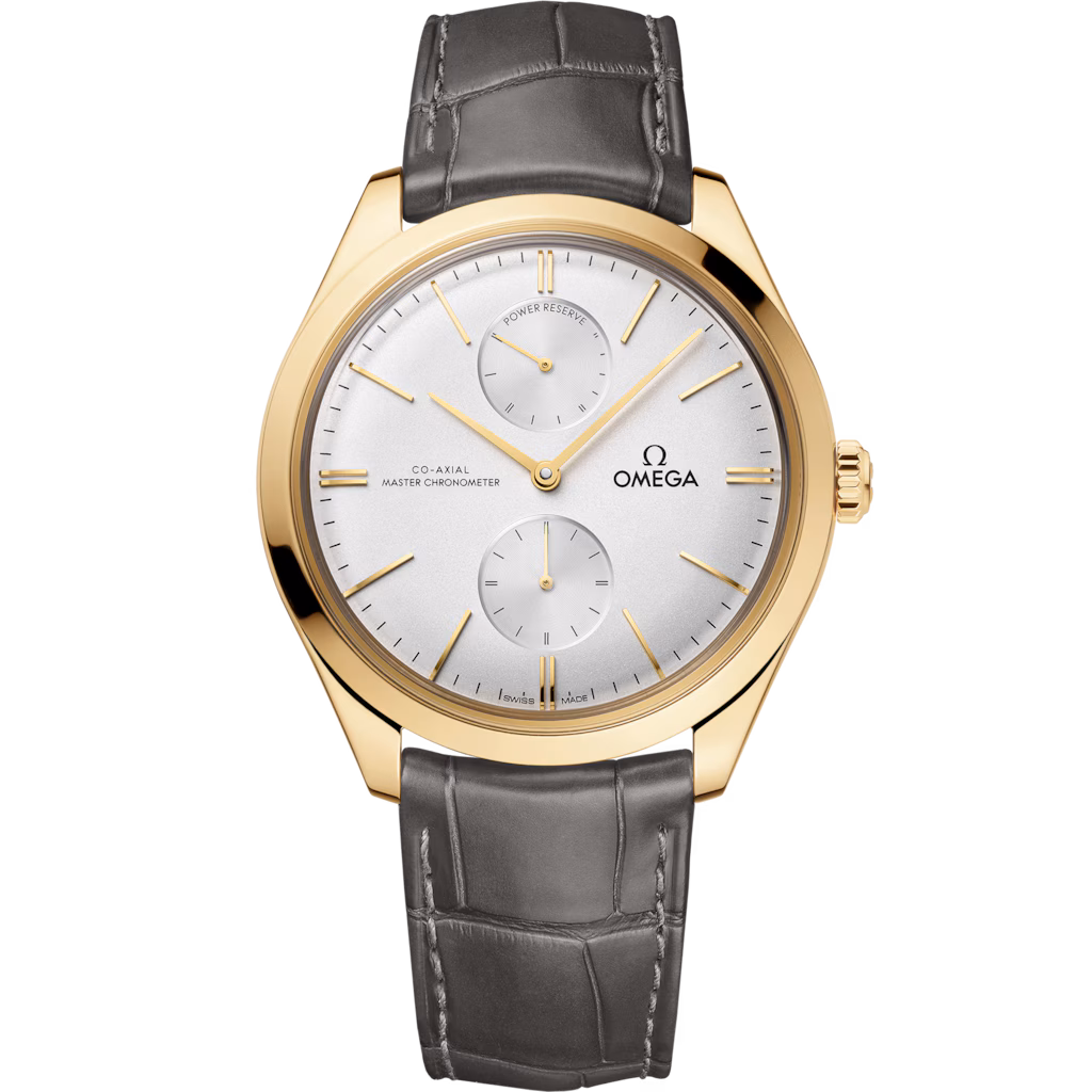 Omega De Ville Trésor 40 mm, yellow gold on leather strap 435.53.40.22.02.001
