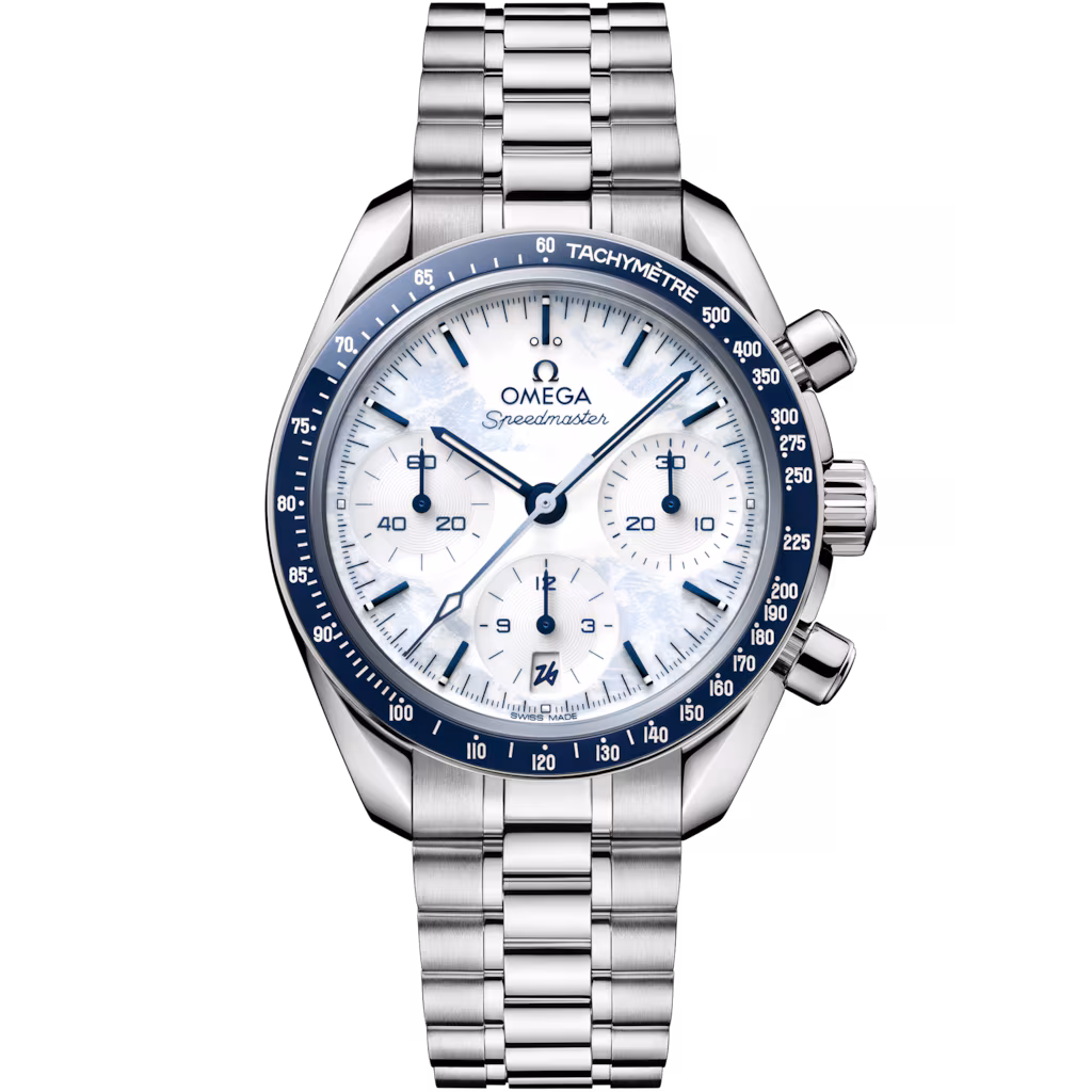 Omega Milano Cortina 2026 Speedmaster 38 38 mm, steel on steel, Speedmaster 38 522.30.38.50.04.001