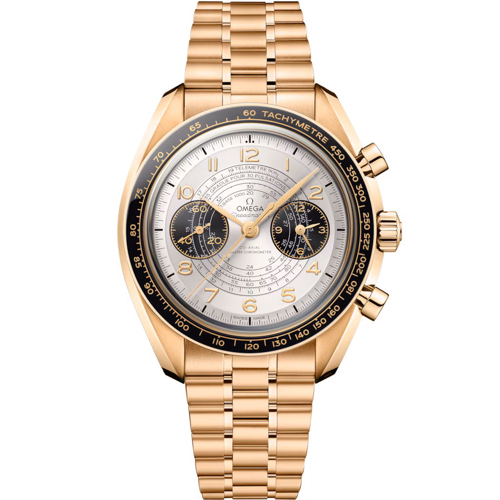 Omega Paris 2024 Speedmaster Chronoscope 43 mm, Moonshine™ gold on Moonshine™ gold 522.60.43.51.02.001