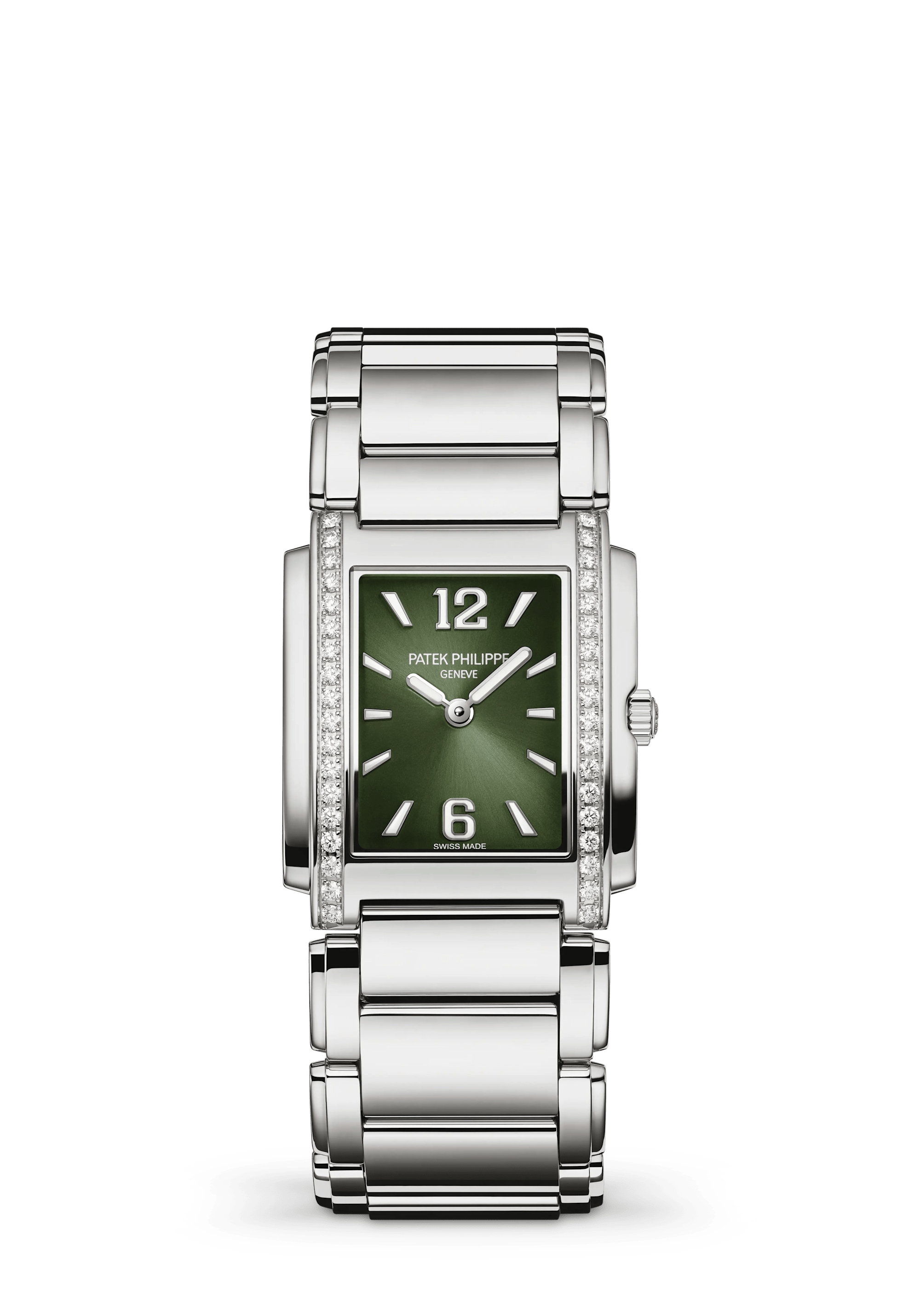 Patek Philippe Twenty~4 4910/1200A-011, Steel, Olive green dial
