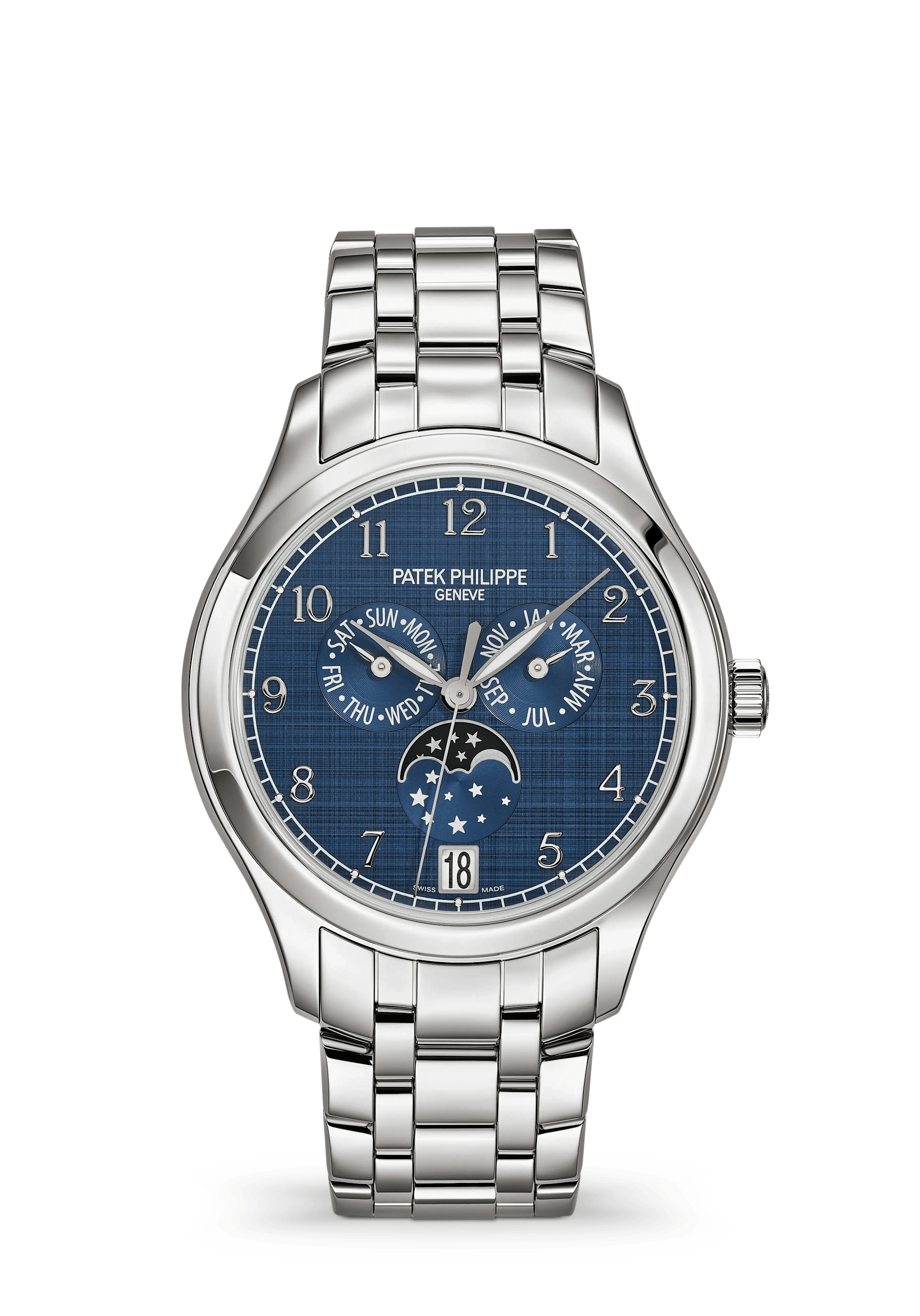 Patek Philippe Complications 4947/1A-001, Steel, Blue dial