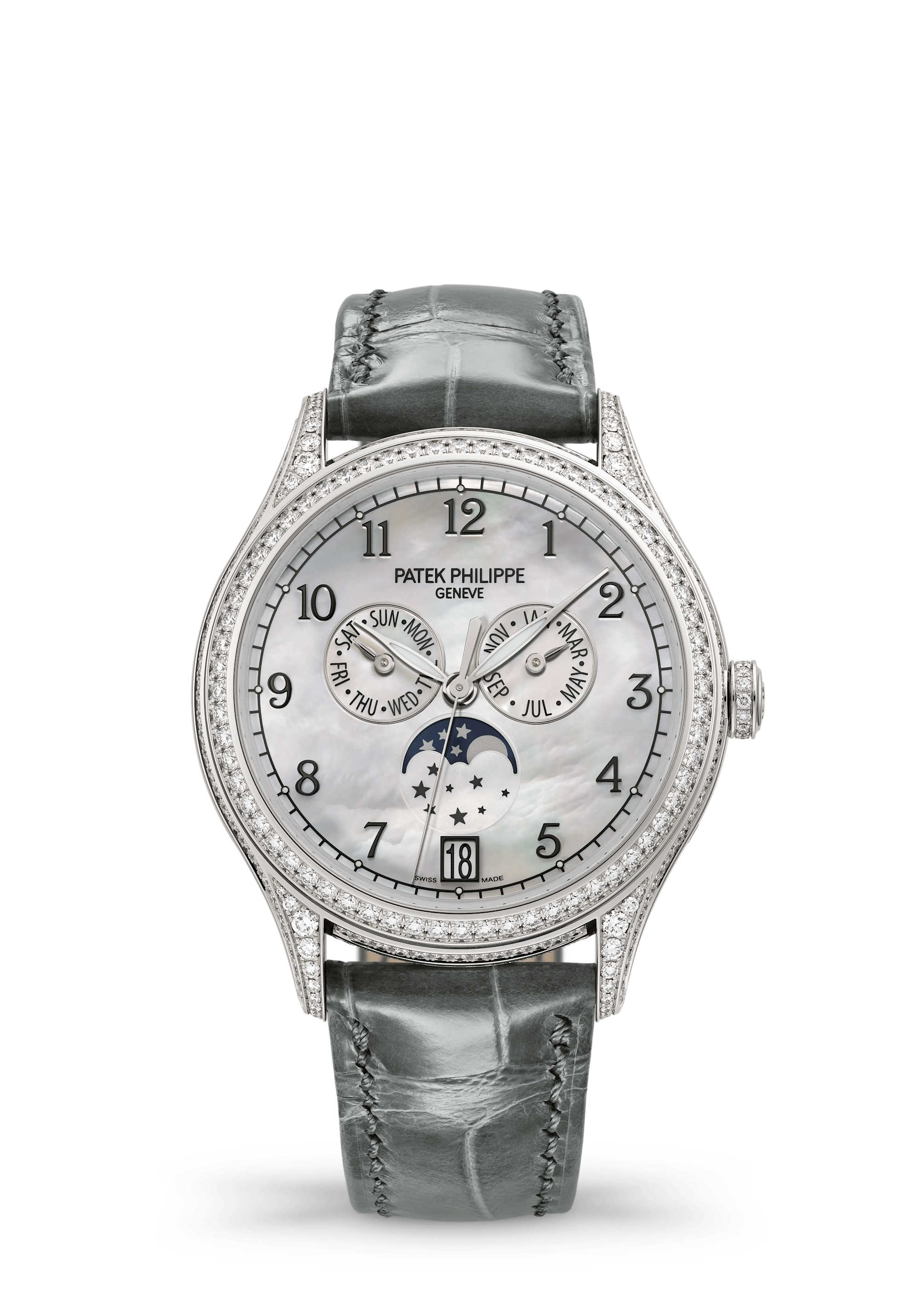 Patek Philippe Complications 4948G-010, White gold, White dial
