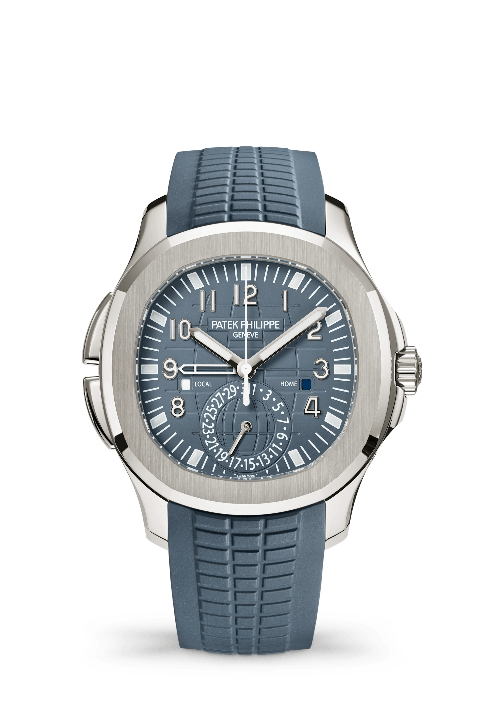Patek Philippe Aquanaut 5164G-001, White gold, Blue-grey dial
