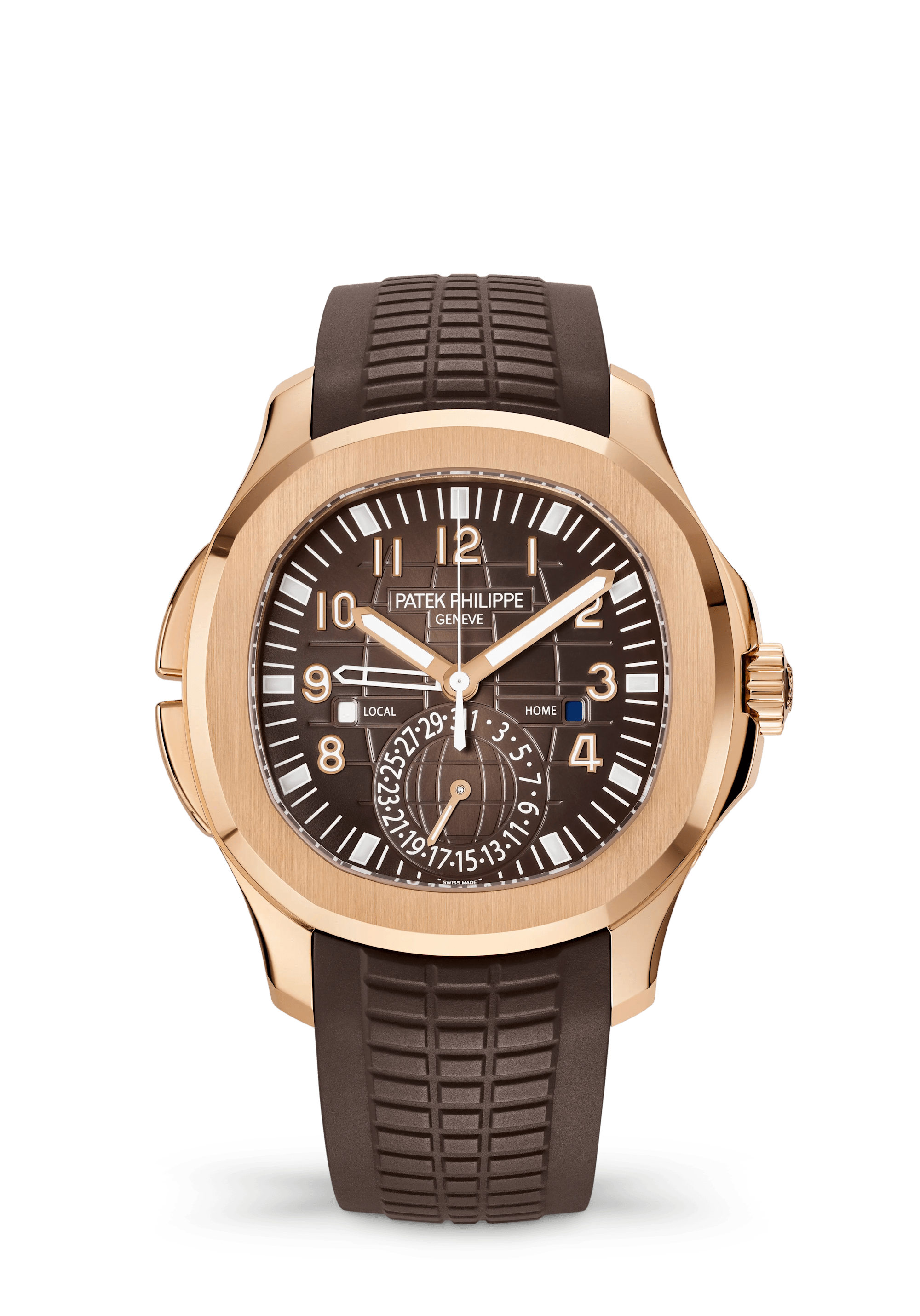 Patek Philippe Aquanaut 5164R-001, Rose gold, Brown dial
