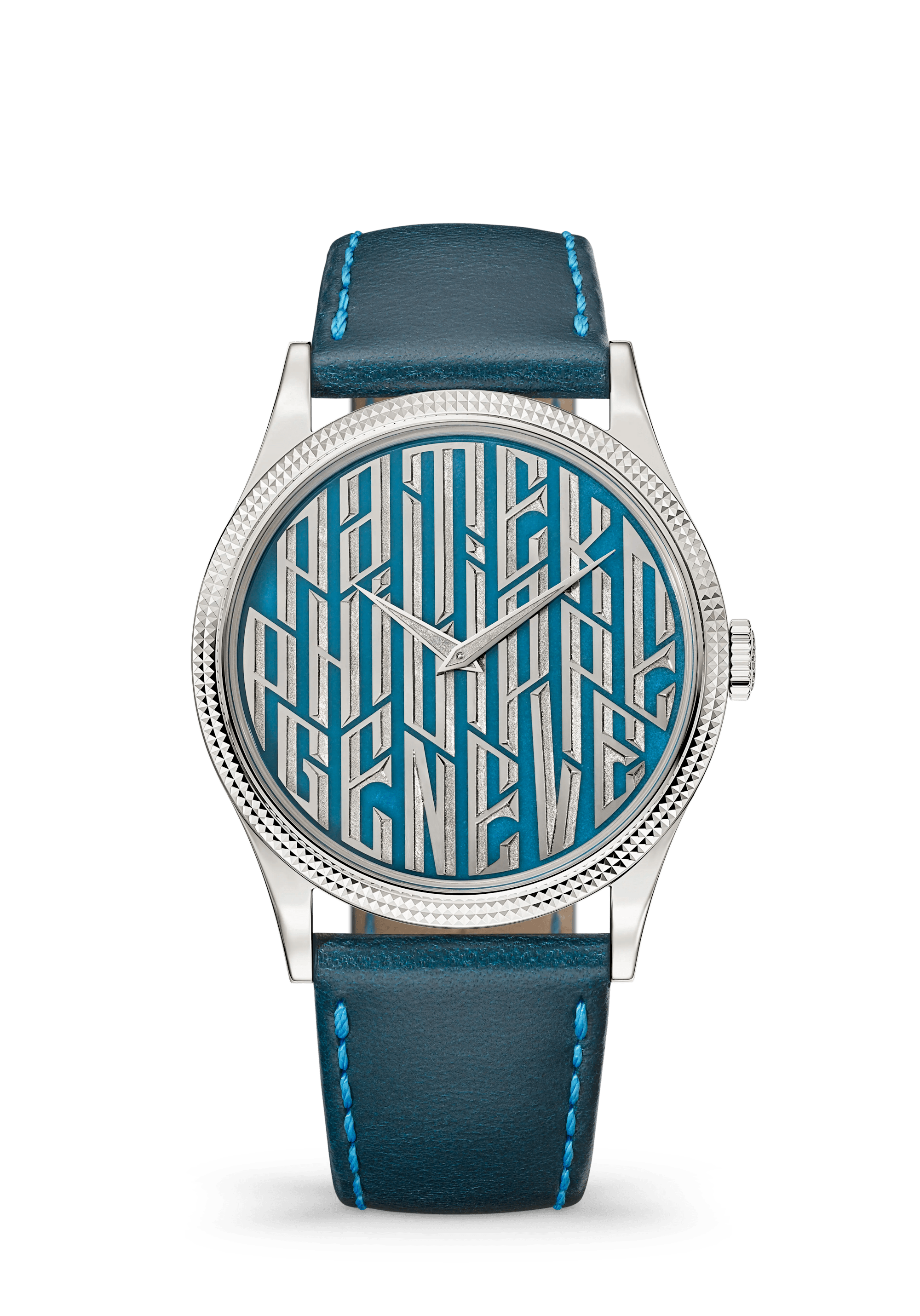 Patek Philippe Rare Handcrafts 5177G-056, White gold, Blue dial