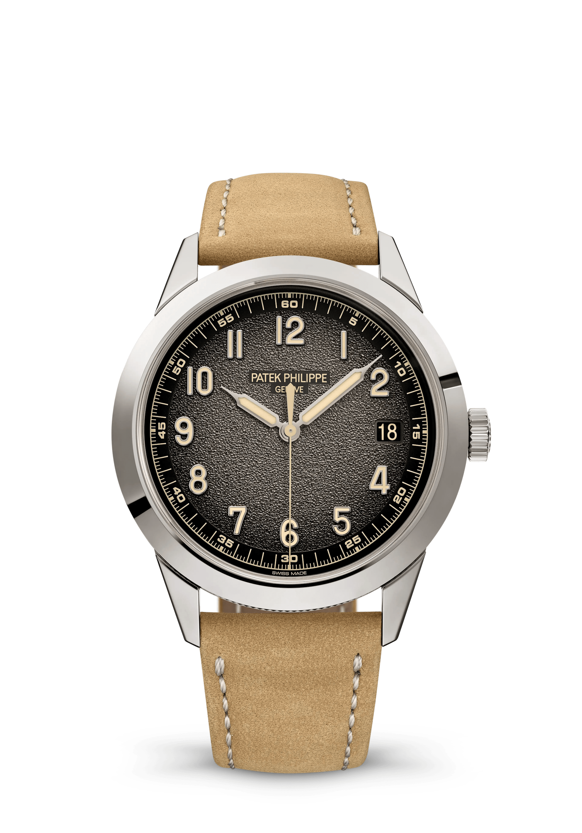 Patek Philippe Calatrava 5226G-001, White gold, Charcoal grey dial