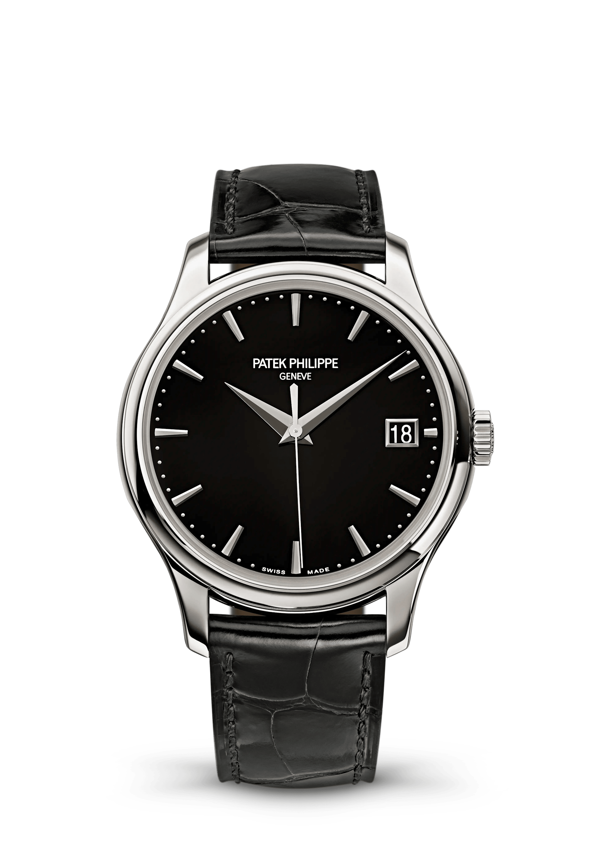 Patek Philippe Calatrava 5227G-010, White gold, Black dial
