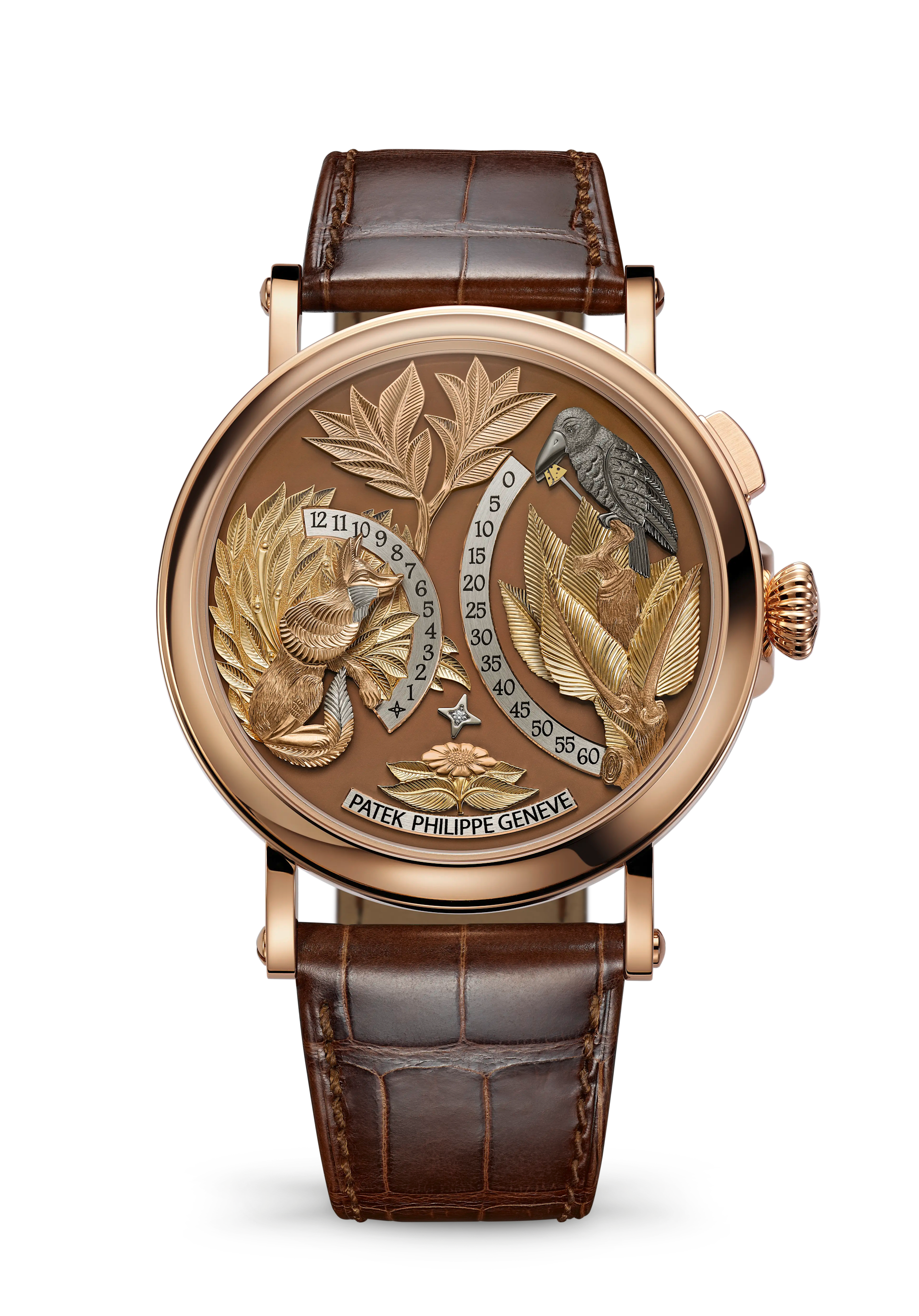 Patek Philippe Complications 5249R-001, Rose gold, Brown dial