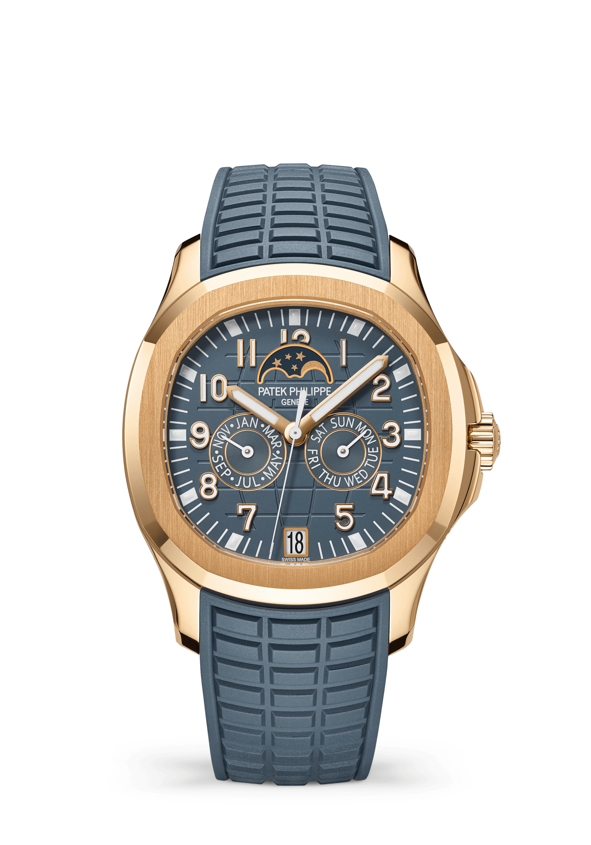 Patek Philippe Aquanaut 5261R-001, Rose gold, Blue-grey dial